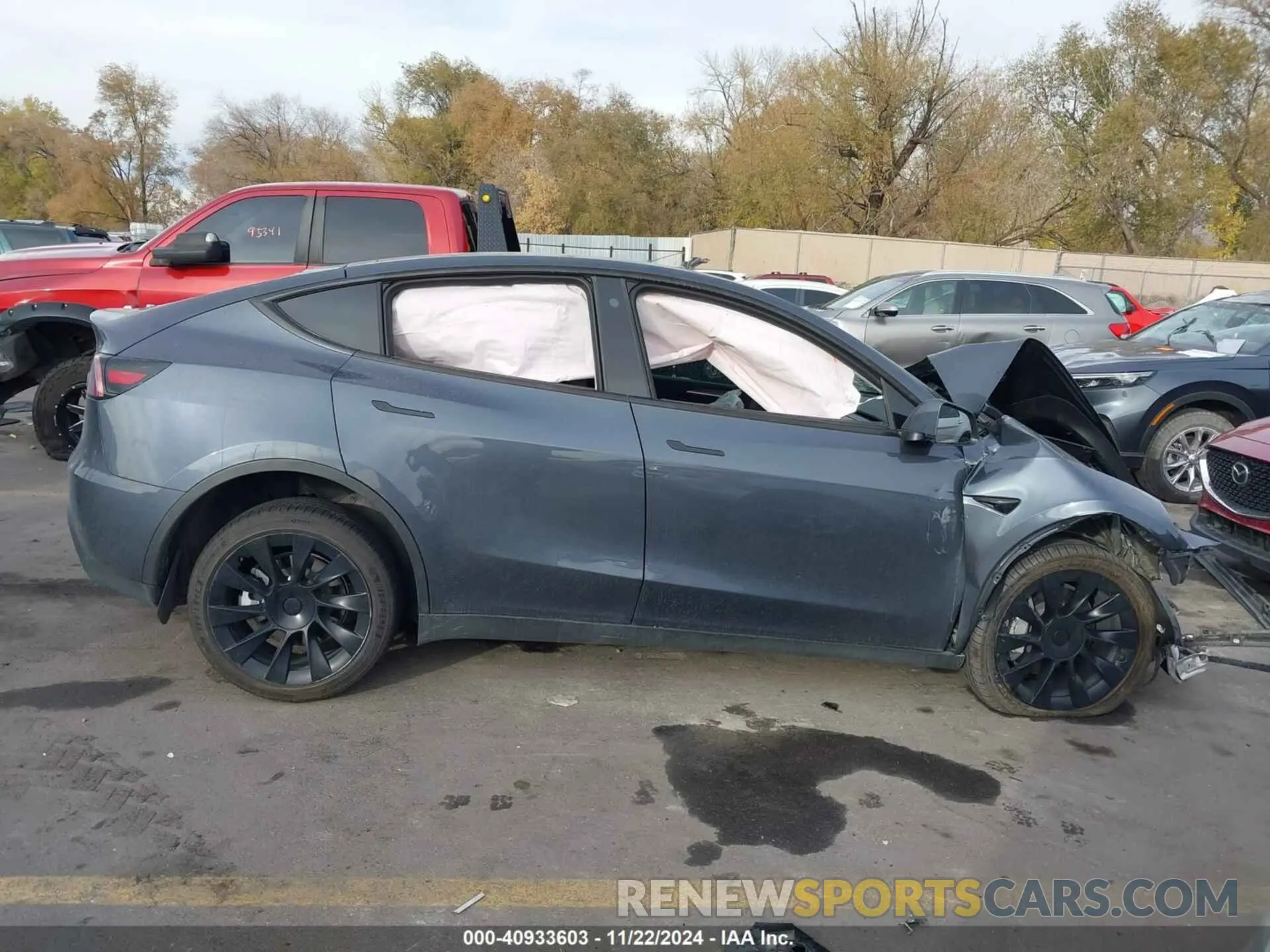12 fotografías del automóvil dañado 7SAYGDEE0PA029312 TESLA MODEL Y 2023