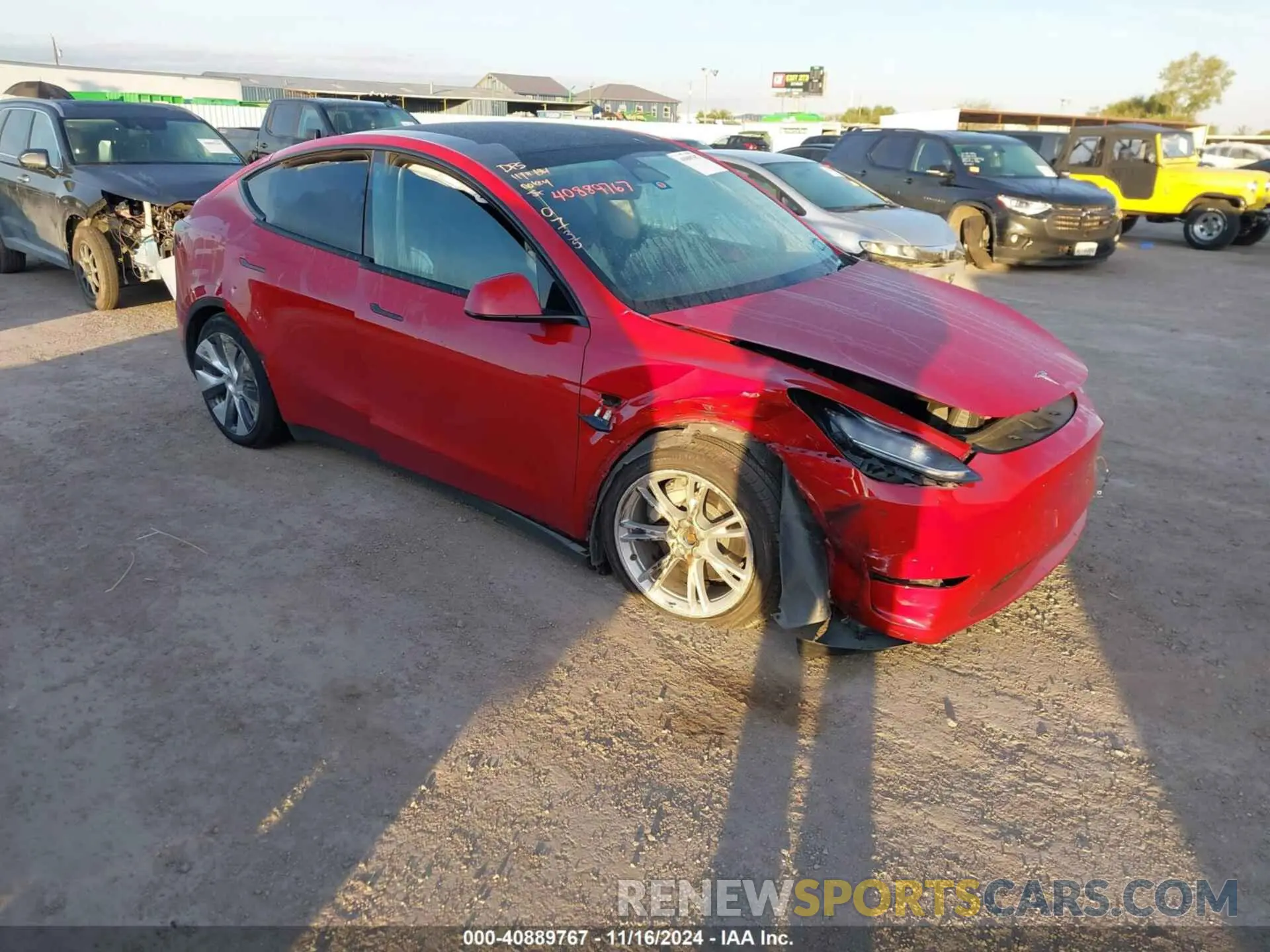 1 fotografías del automóvil dañado 7SAYGDEE0PA030735 TESLA MODEL Y 2023