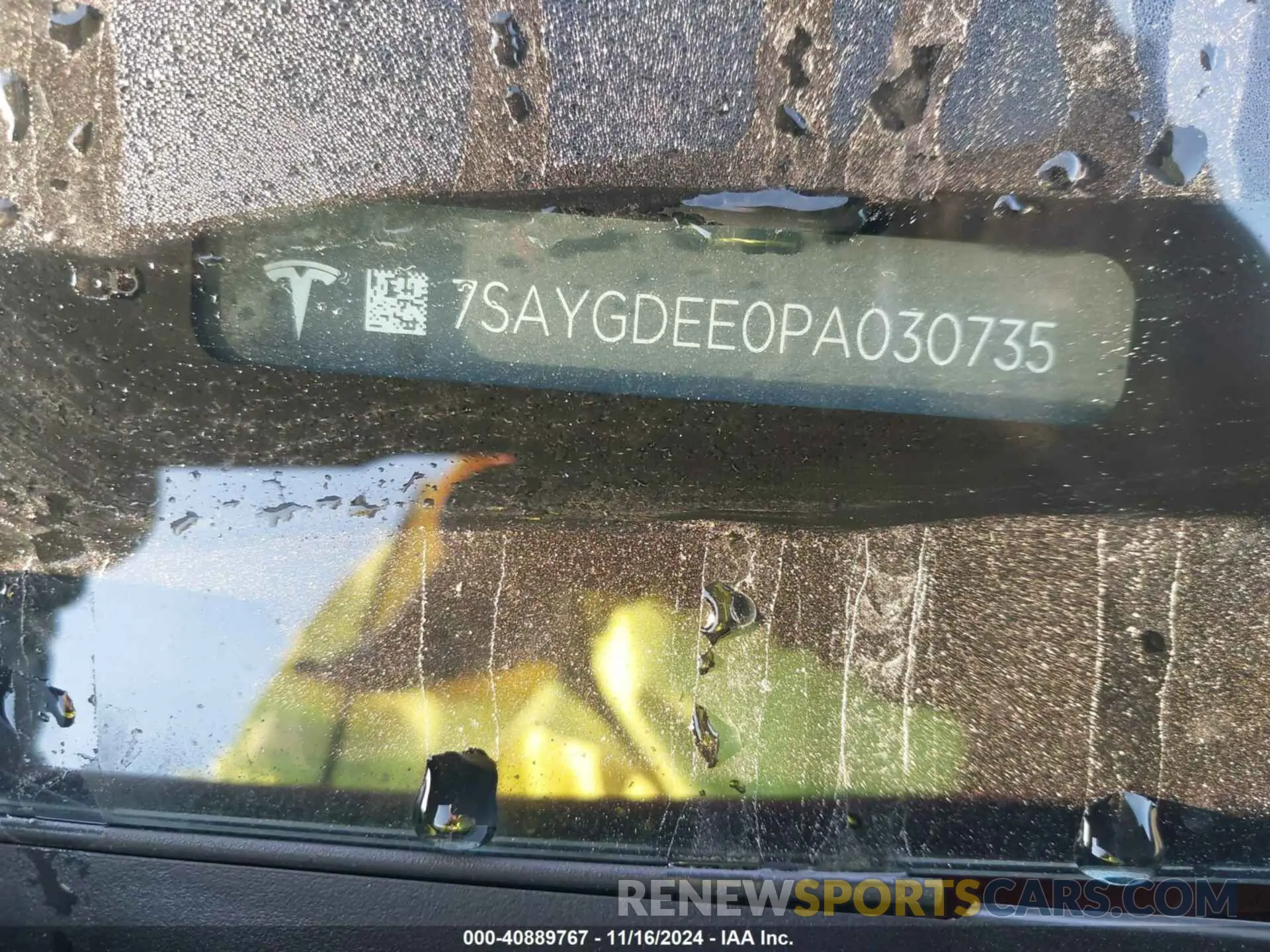 9 fotografías del automóvil dañado 7SAYGDEE0PA030735 TESLA MODEL Y 2023