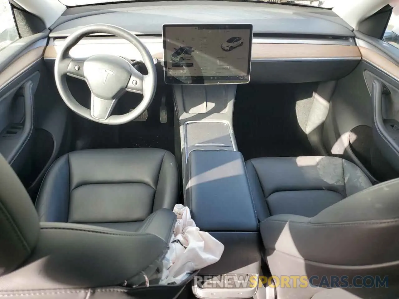 8 fotografías del automóvil dañado 7SAYGDEE0PA037829 TESLA MODEL Y 2023