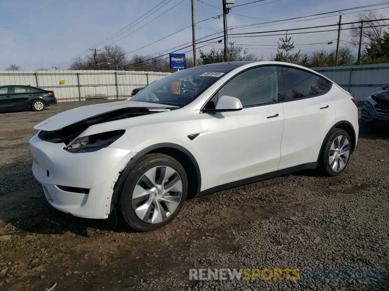 1 fotografías del automóvil dañado 7SAYGDEE0PA065923 TESLA MODEL Y 2023