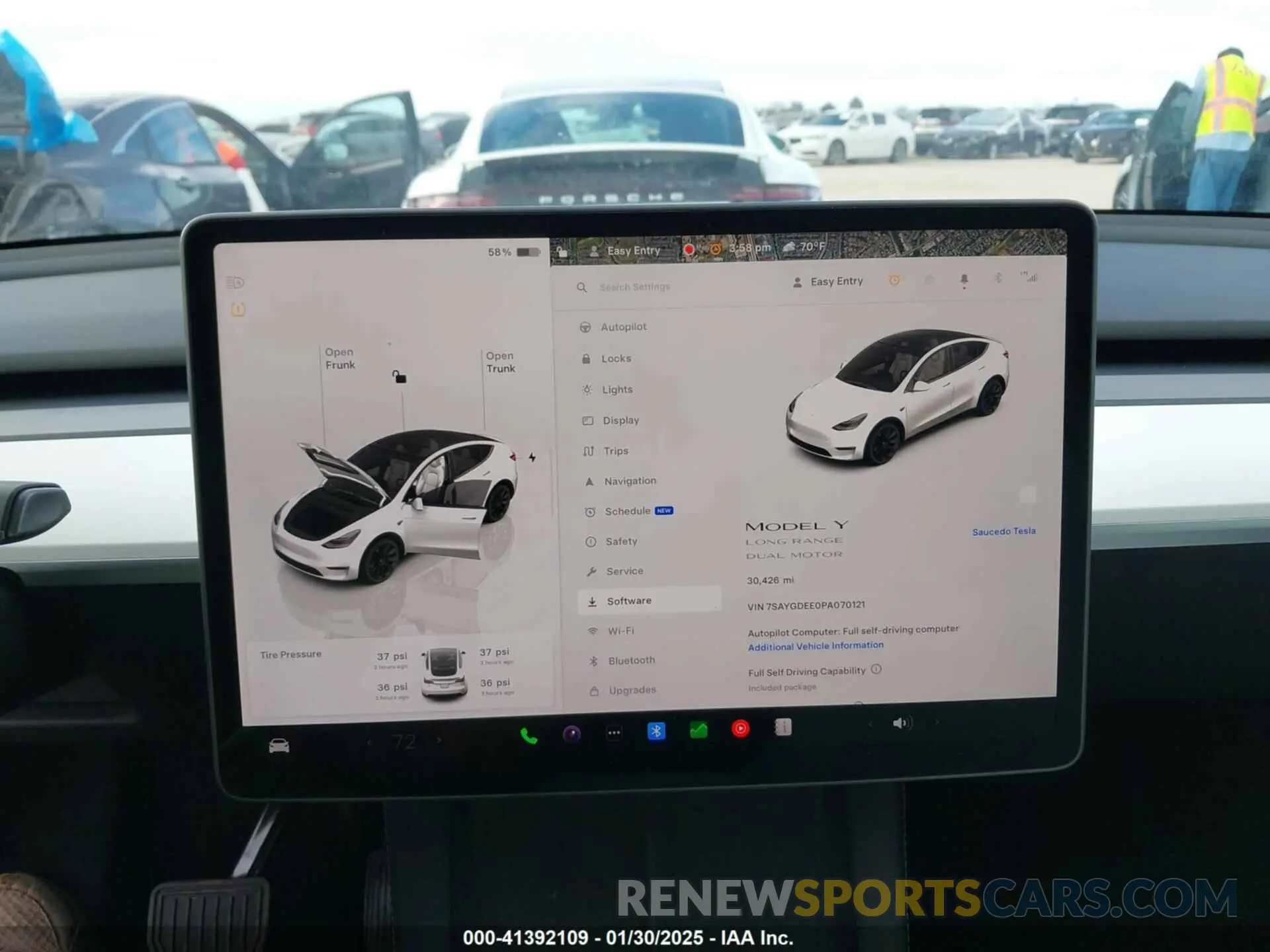 17 fotografías del automóvil dañado 7SAYGDEE0PA070121 TESLA MODEL Y 2023