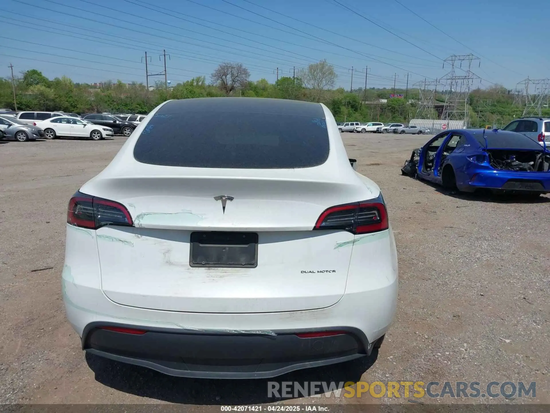16 fotografías del automóvil dañado 7SAYGDEE0PA130057 TESLA MODEL Y 2023