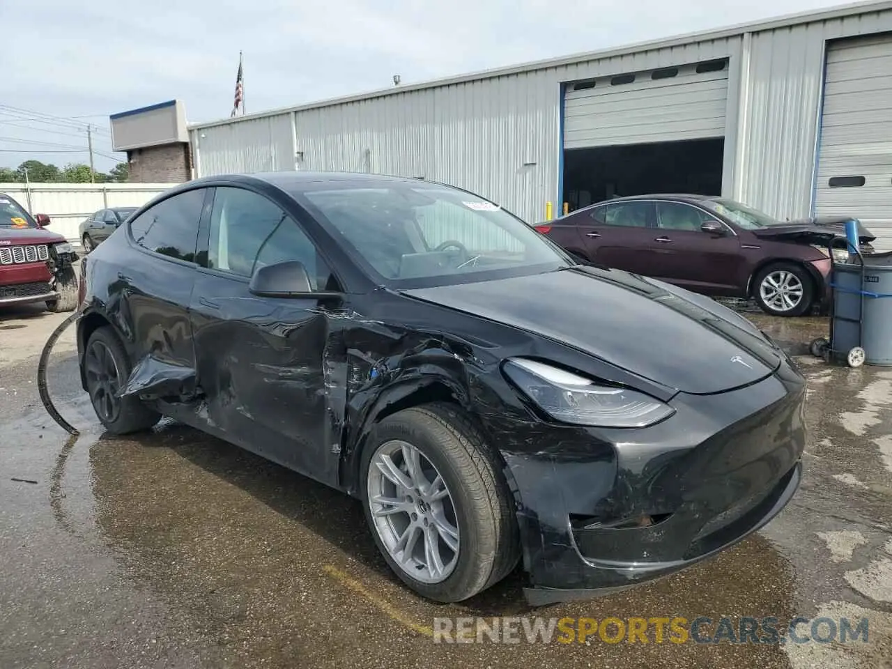 4 fotografías del automóvil dañado 7SAYGDEE0PA163494 TESLA MODEL Y 2023