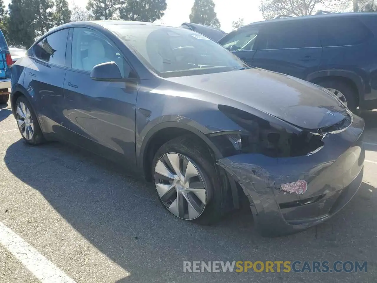4 fotografías del automóvil dañado 7SAYGDEE0PA177797 TESLA MODEL Y 2023