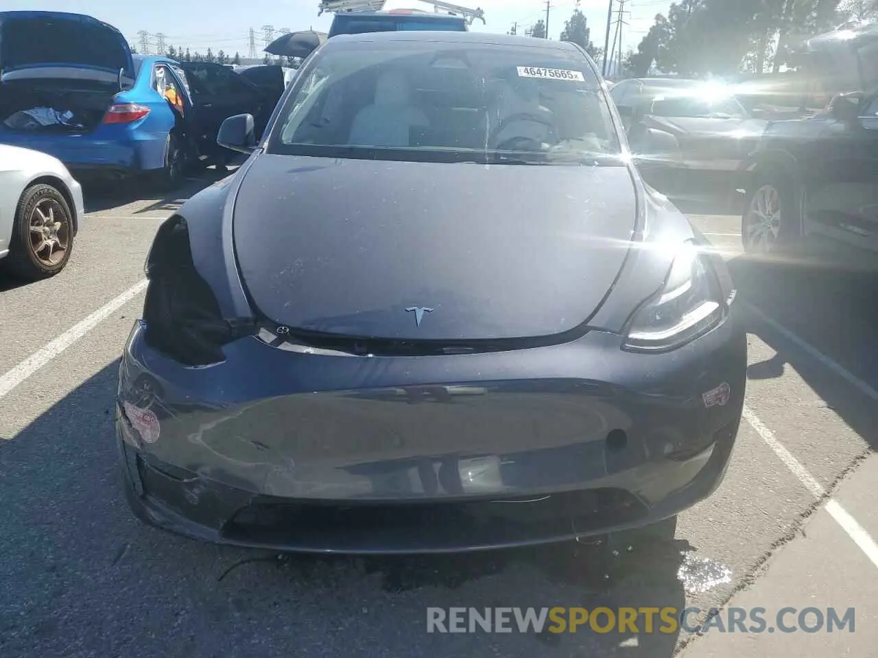 5 fotografías del automóvil dañado 7SAYGDEE0PA177797 TESLA MODEL Y 2023