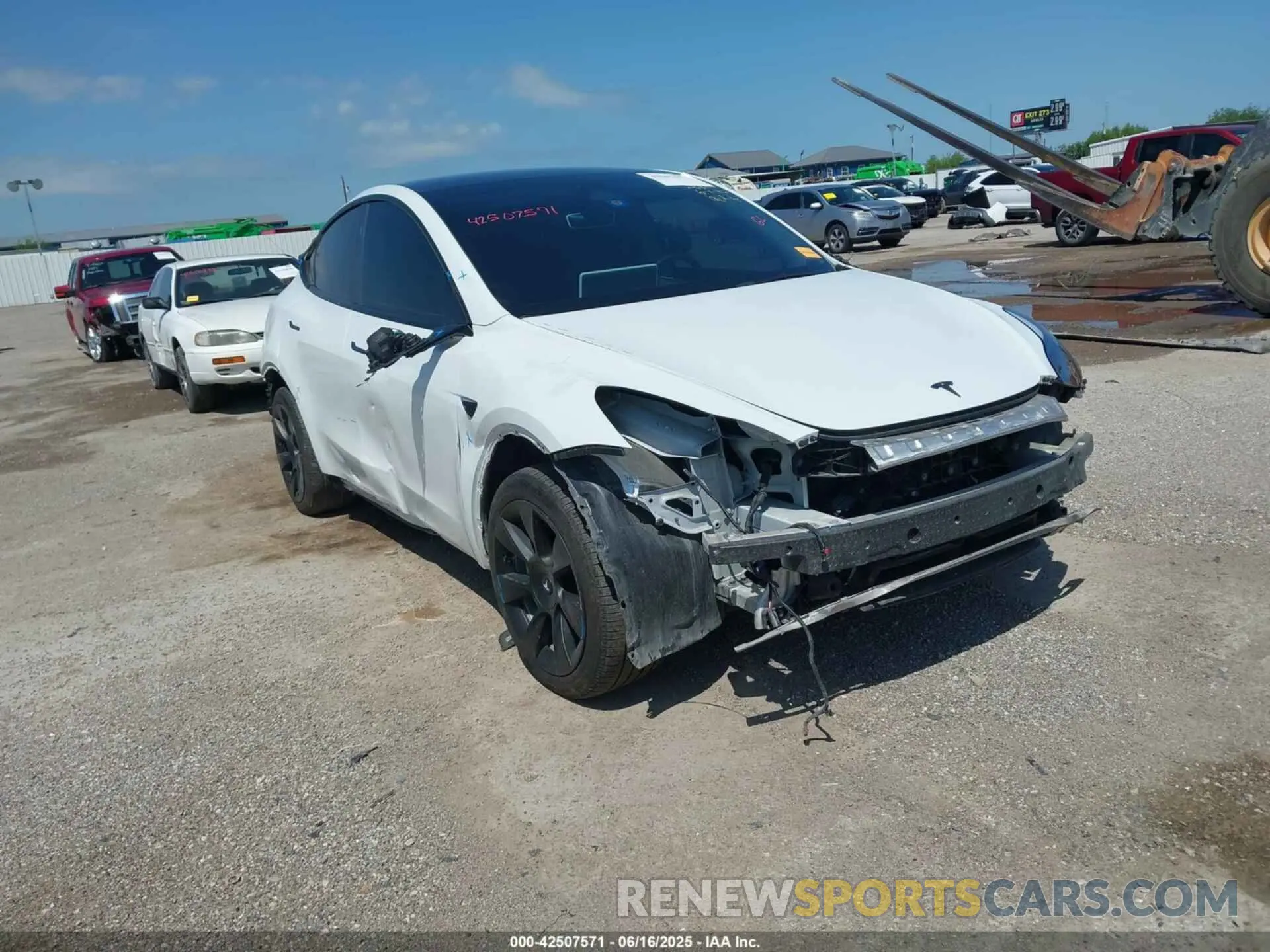 1 fotografías del automóvil dañado 7SAYGDEE0PA178495 TESLA MODEL Y 2023