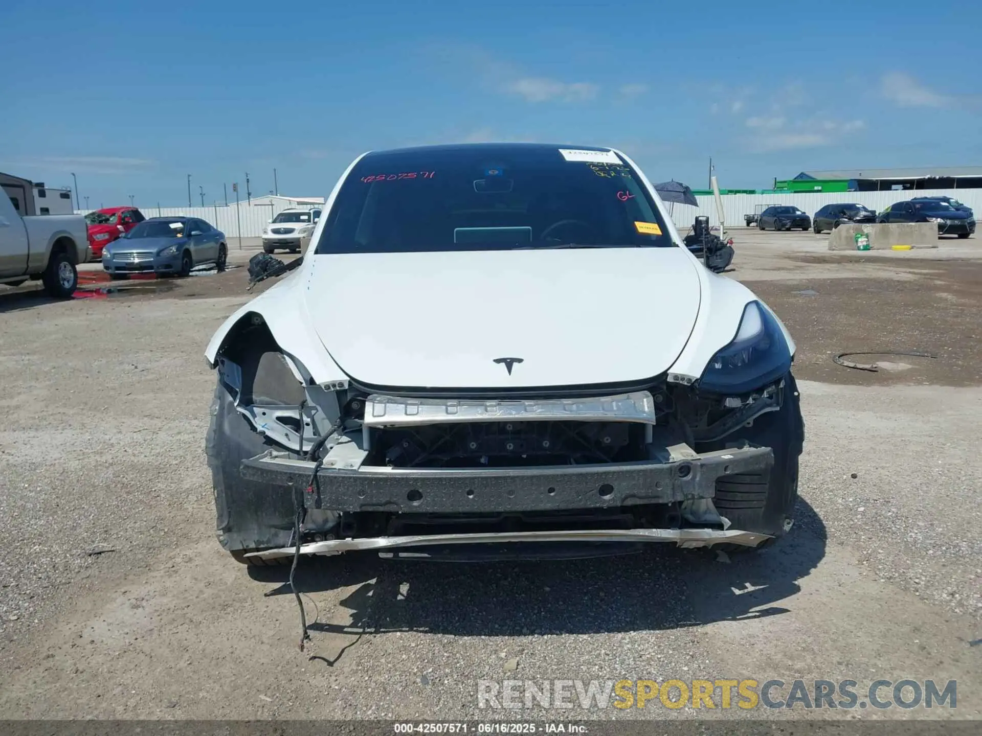 12 fotografías del automóvil dañado 7SAYGDEE0PA178495 TESLA MODEL Y 2023
