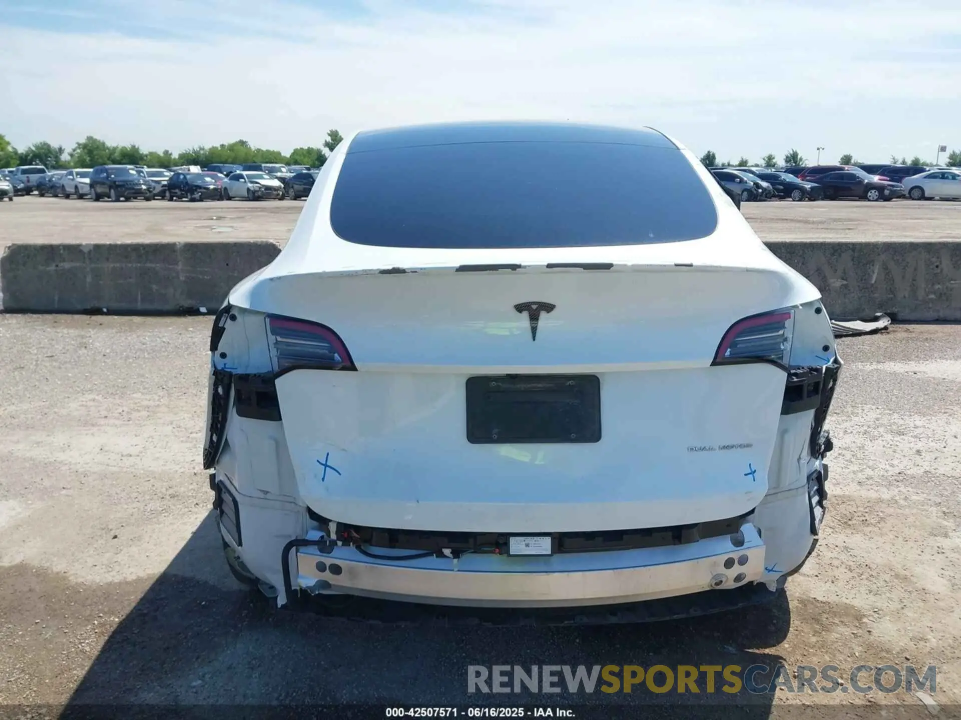 16 fotografías del automóvil dañado 7SAYGDEE0PA178495 TESLA MODEL Y 2023