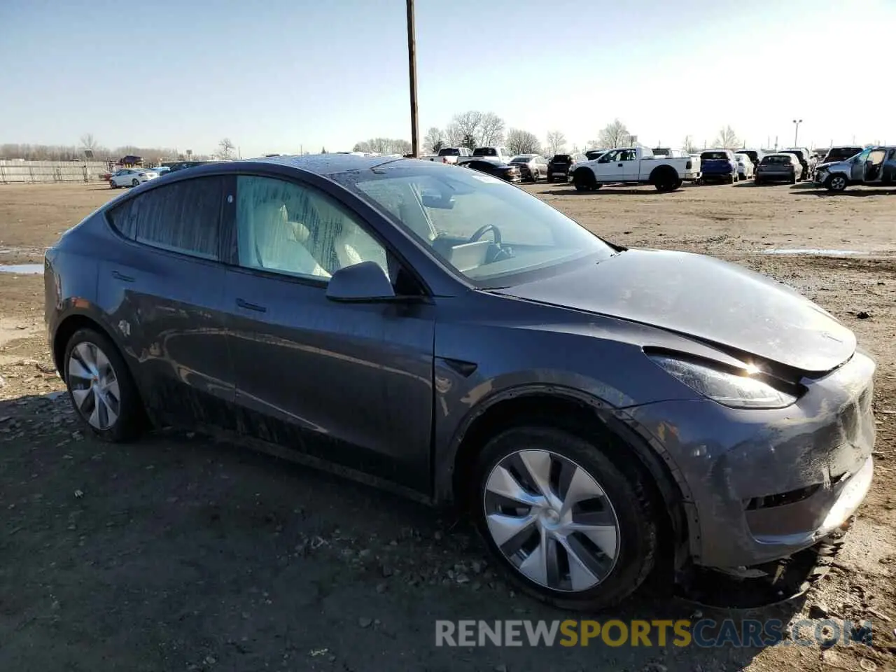 4 fotografías del automóvil dañado 7SAYGDEE0PA206005 TESLA MODEL Y 2023