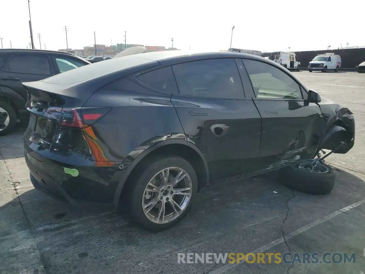 3 fotografías del automóvil dañado 7SAYGDEE0PF637804 TESLA MODEL Y 2023