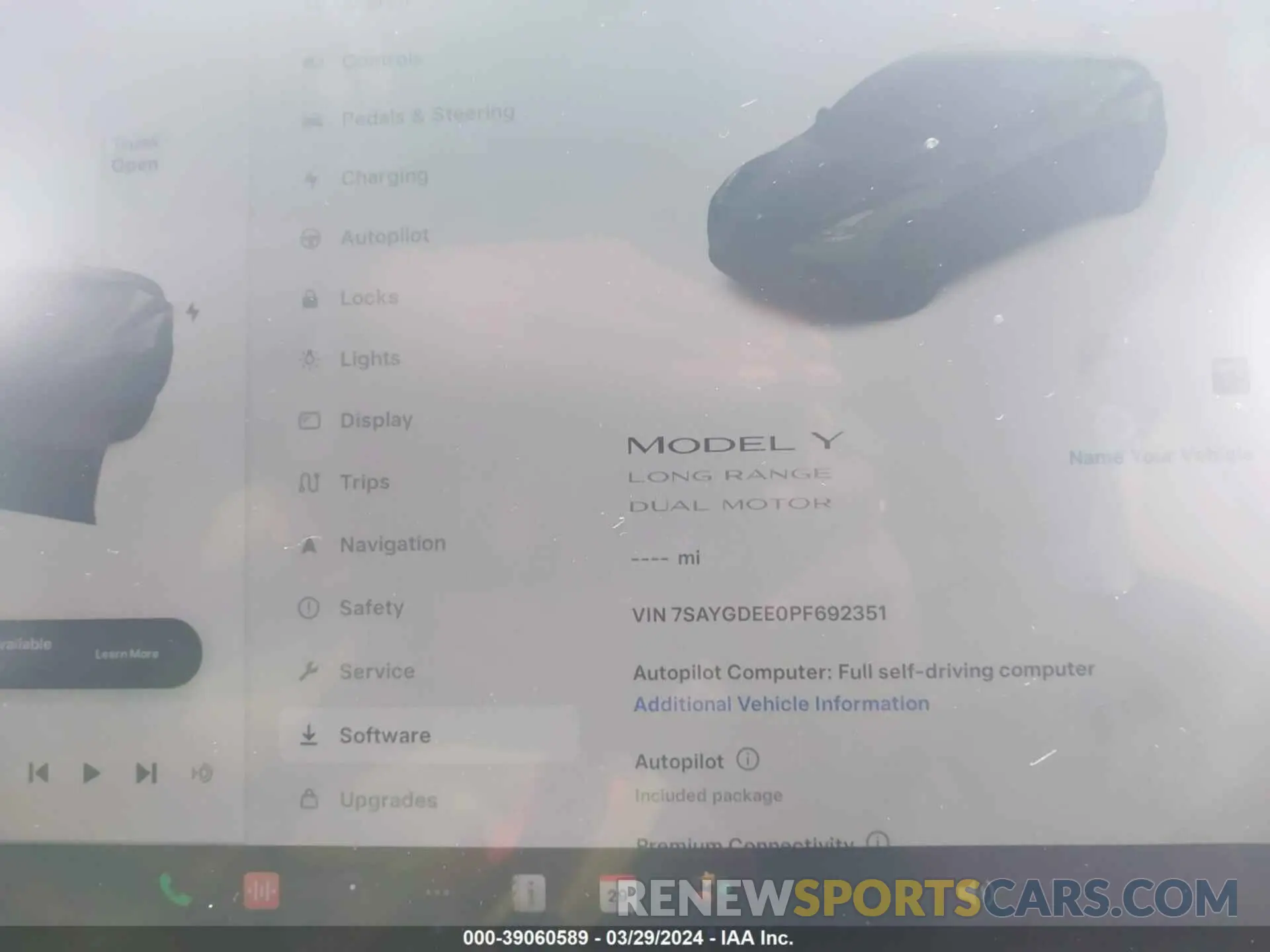 7 fotografías del automóvil dañado 7SAYGDEE0PF692351 TESLA MODEL Y 2023