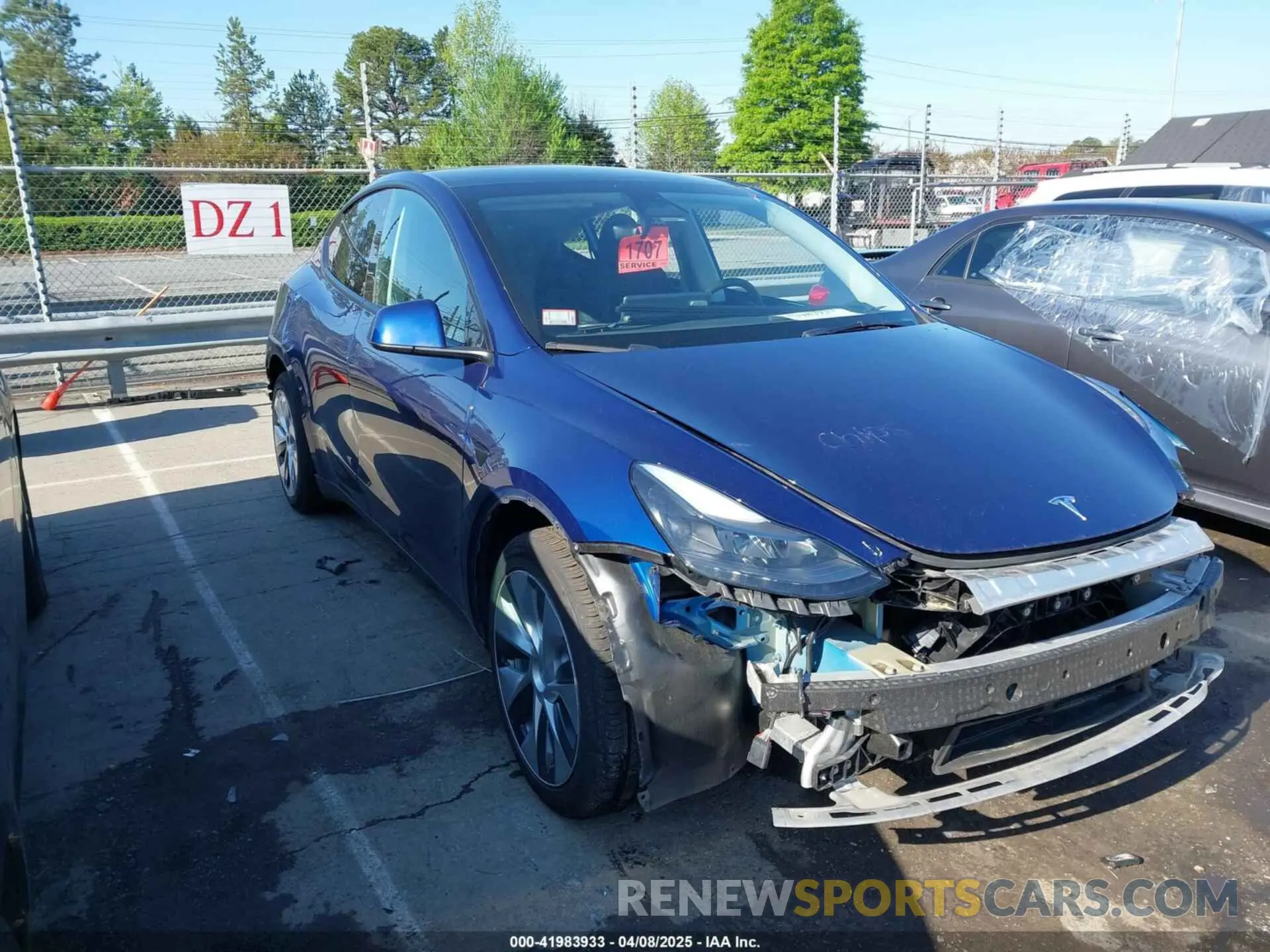 1 fotografías del automóvil dañado 7SAYGDEE0PF762592 TESLA MODEL Y 2023