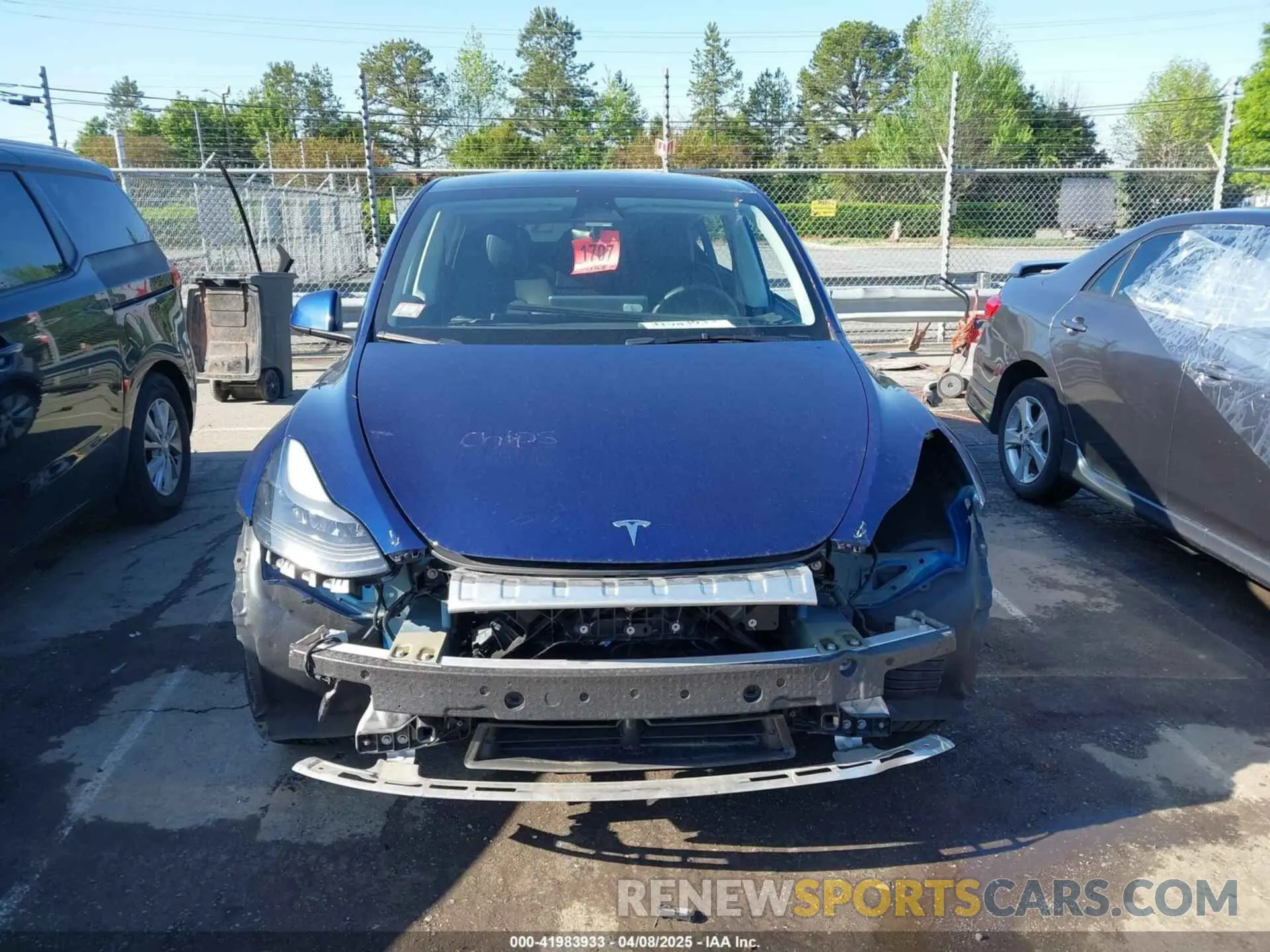 12 fotografías del automóvil dañado 7SAYGDEE0PF762592 TESLA MODEL Y 2023