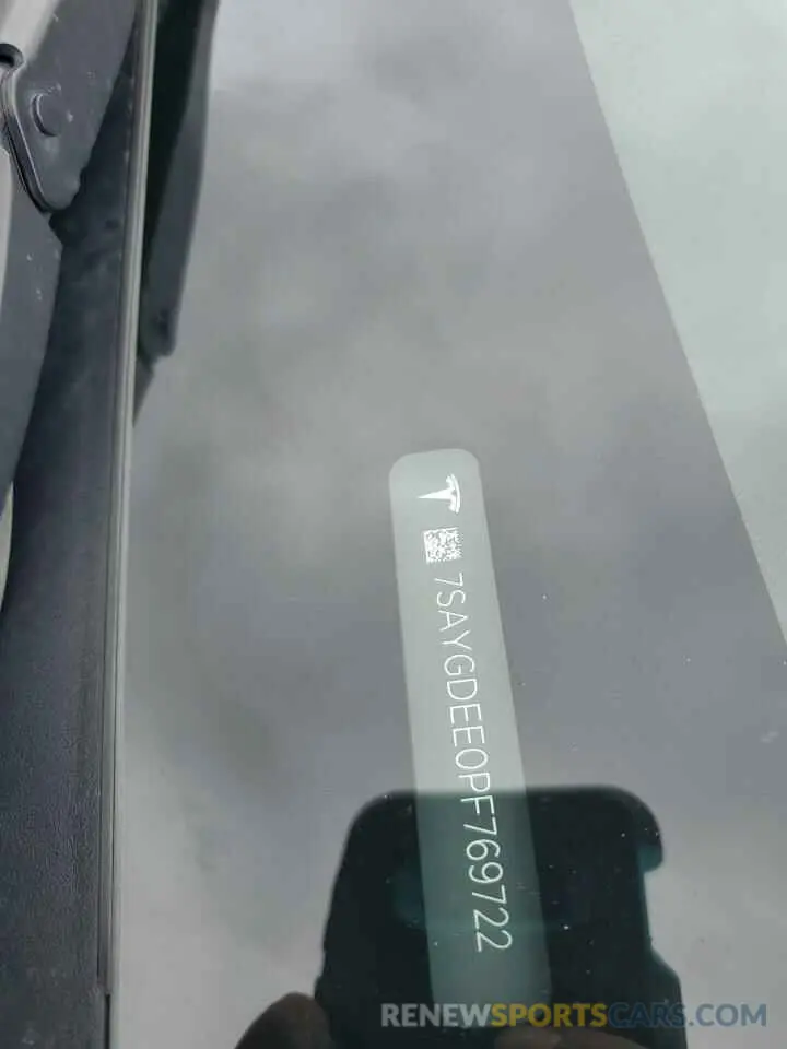 13 fotografías del automóvil dañado 7SAYGDEE0PF769722 TESLA MODEL Y 2023