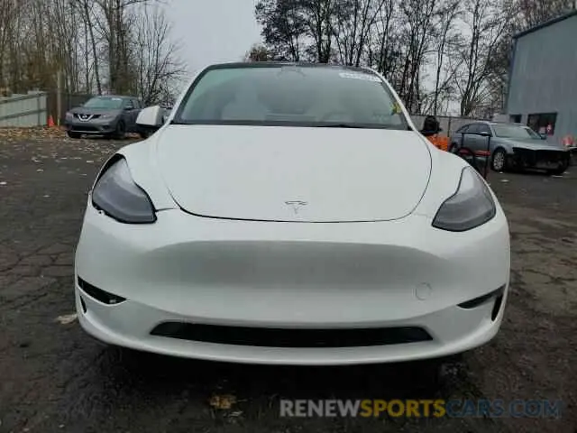 5 fotografías del automóvil dañado 7SAYGDEE0PF774709 TESLA MODEL Y 2023