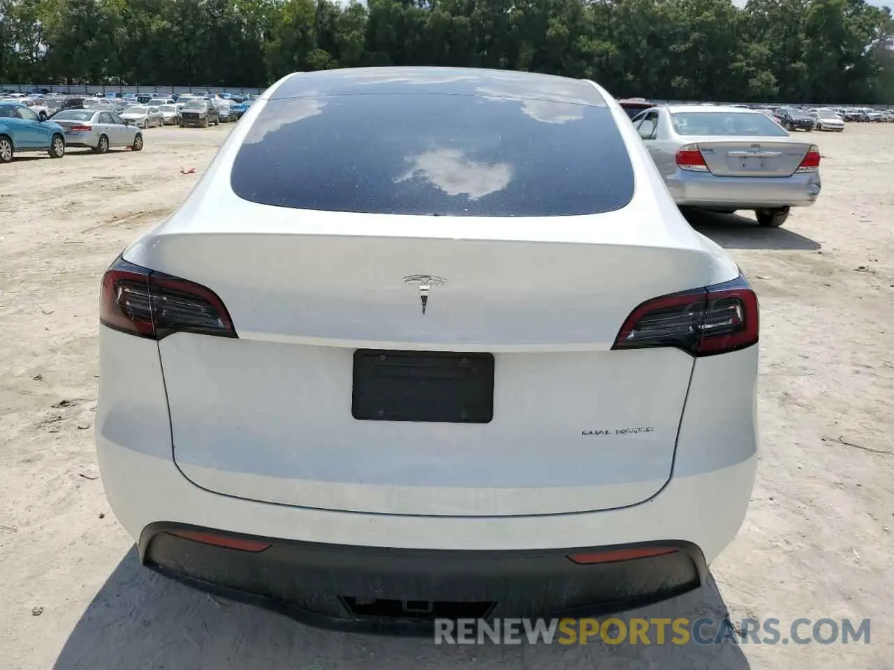6 fotografías del automóvil dañado 7SAYGDEE0PF782177 TESLA MODEL Y 2023