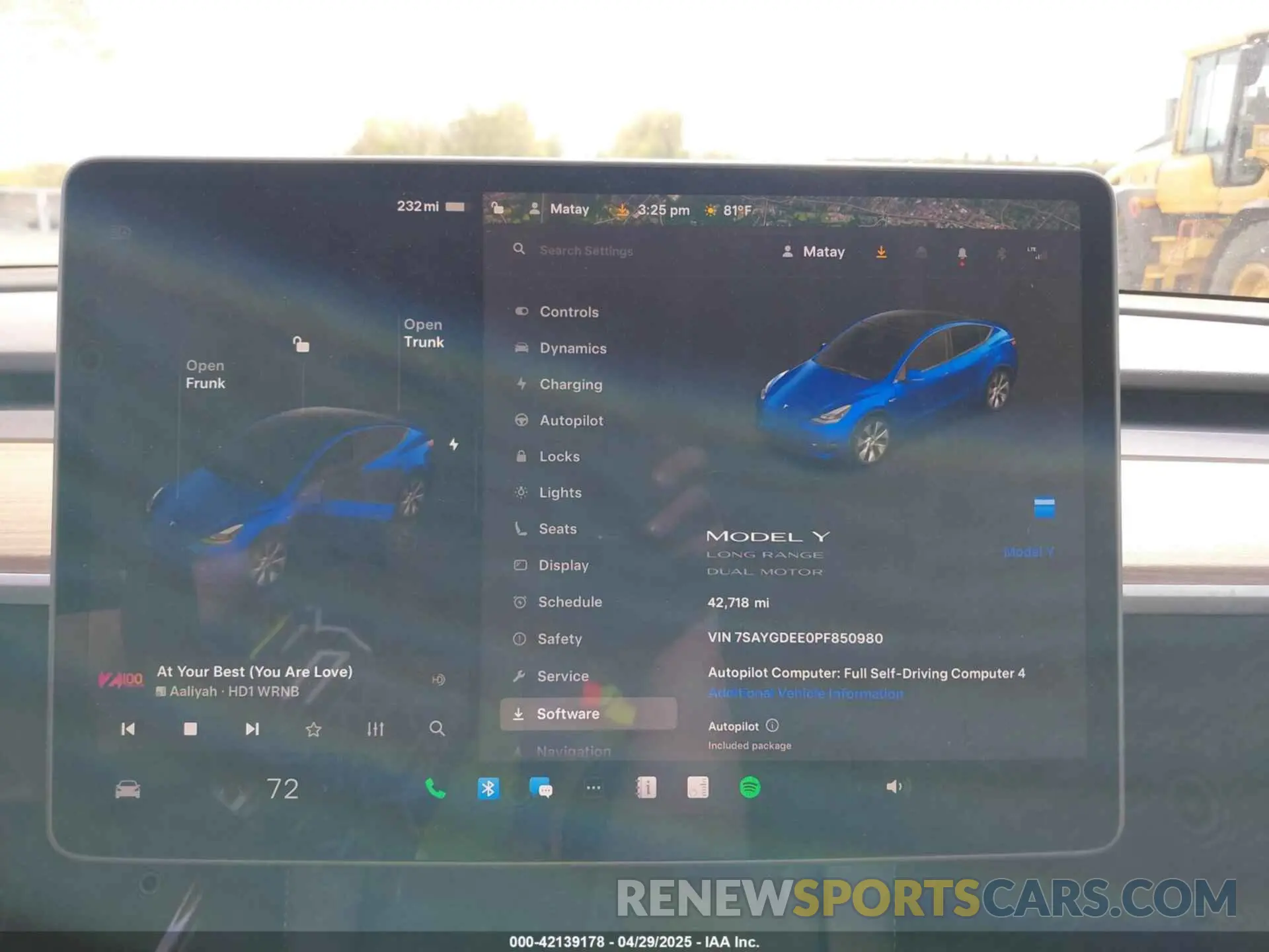 18 fotografías del automóvil dañado 7SAYGDEE0PF850980 TESLA MODEL Y 2023