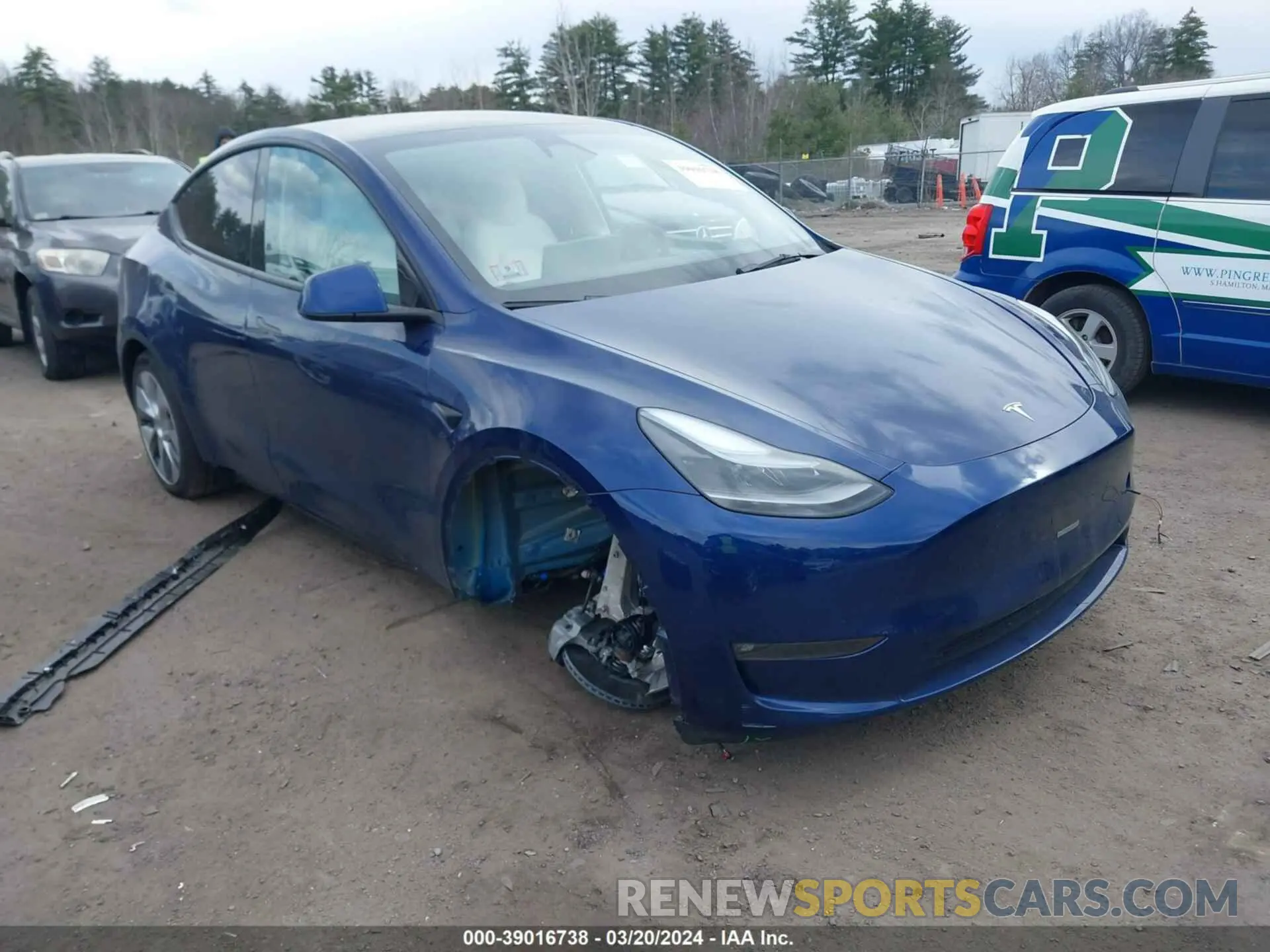 1 fotografías del automóvil dañado 7SAYGDEE0PF856651 TESLA MODEL Y 2023