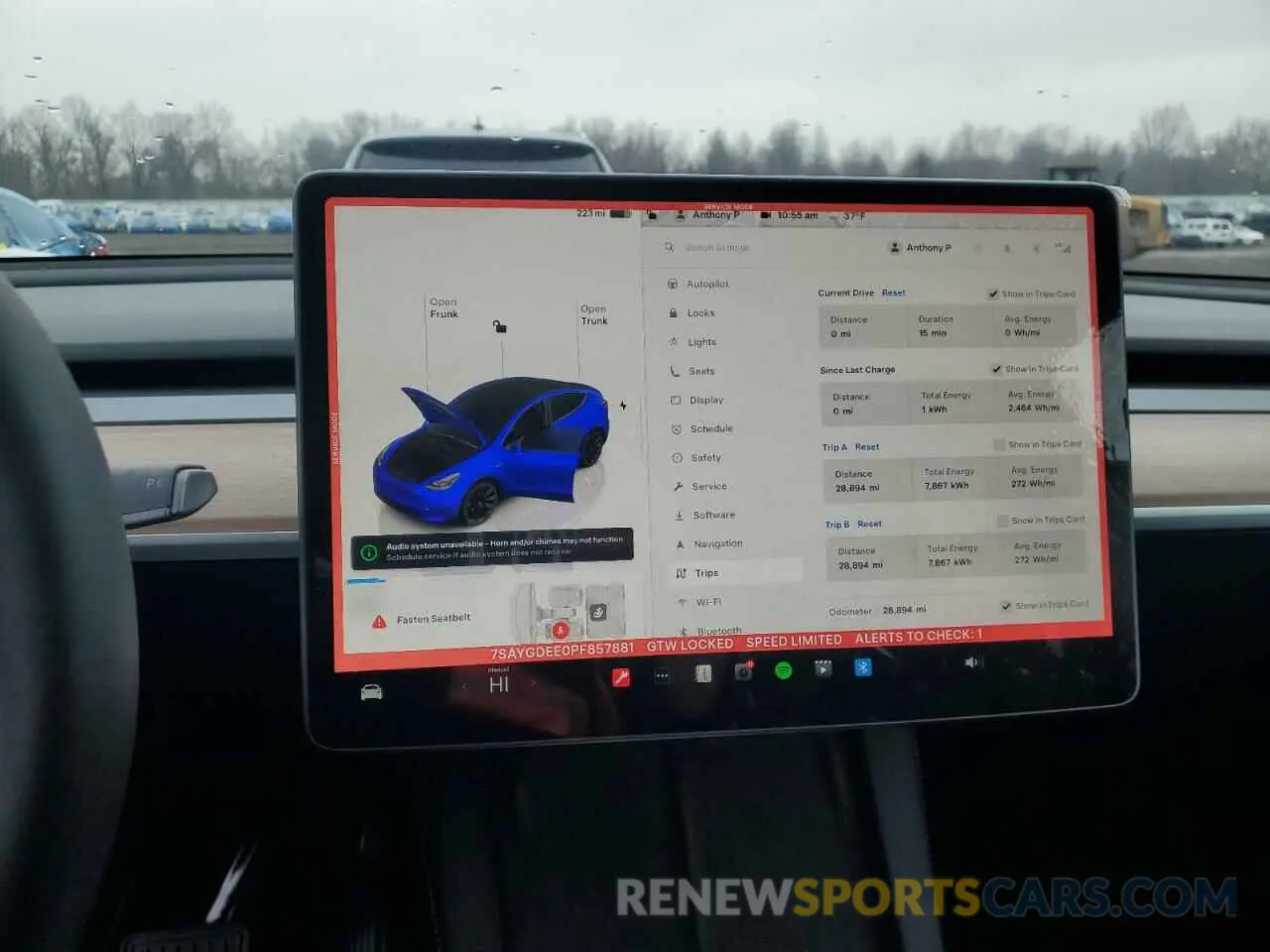 9 fotografías del automóvil dañado 7SAYGDEE0PF857881 TESLA MODEL Y 2023
