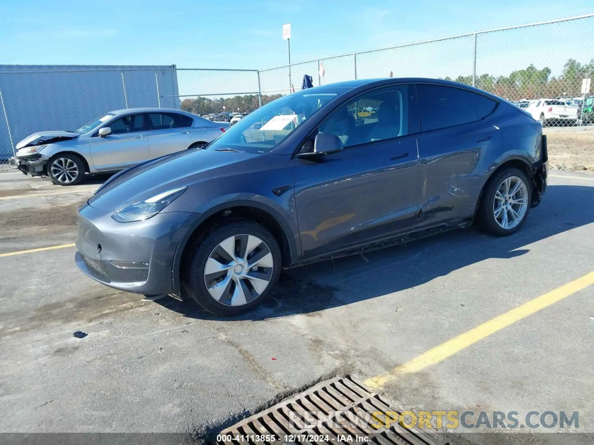 2 fotografías del automóvil dañado 7SAYGDEE0PF881601 TESLA MODEL Y 2023
