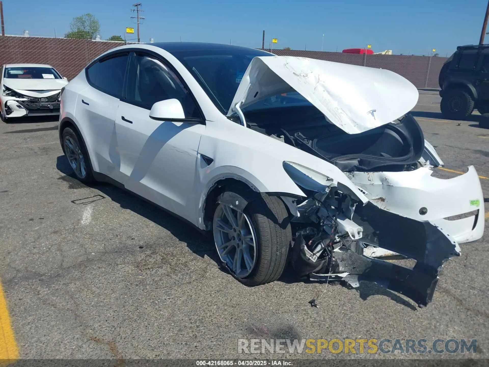 1 fotografías del automóvil dañado 7SAYGDEE1PA034664 TESLA MODEL Y 2023