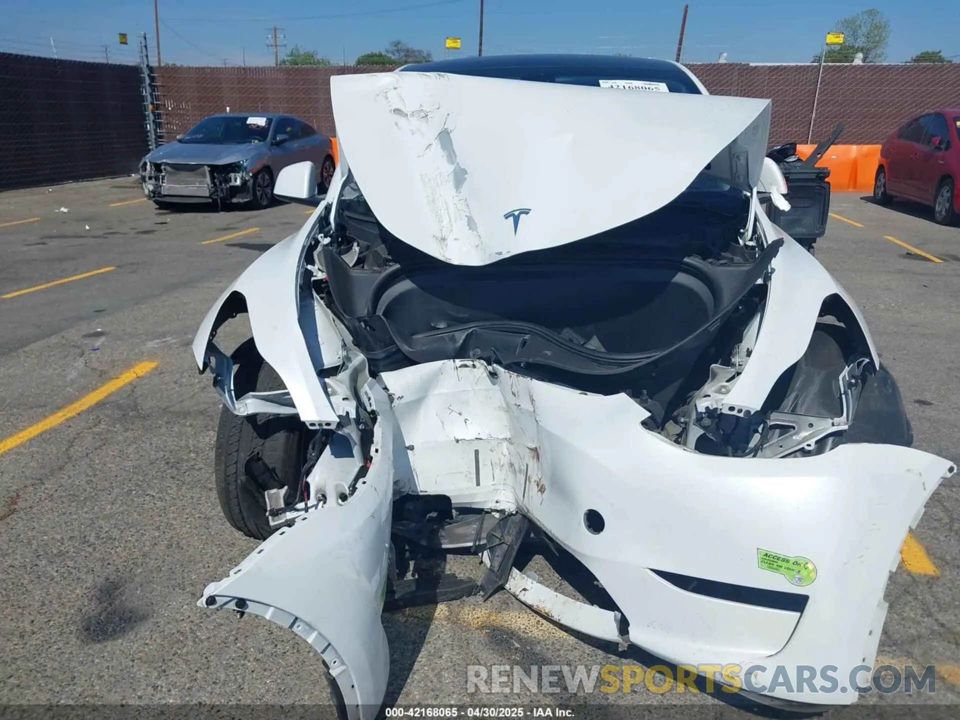11 fotografías del automóvil dañado 7SAYGDEE1PA034664 TESLA MODEL Y 2023