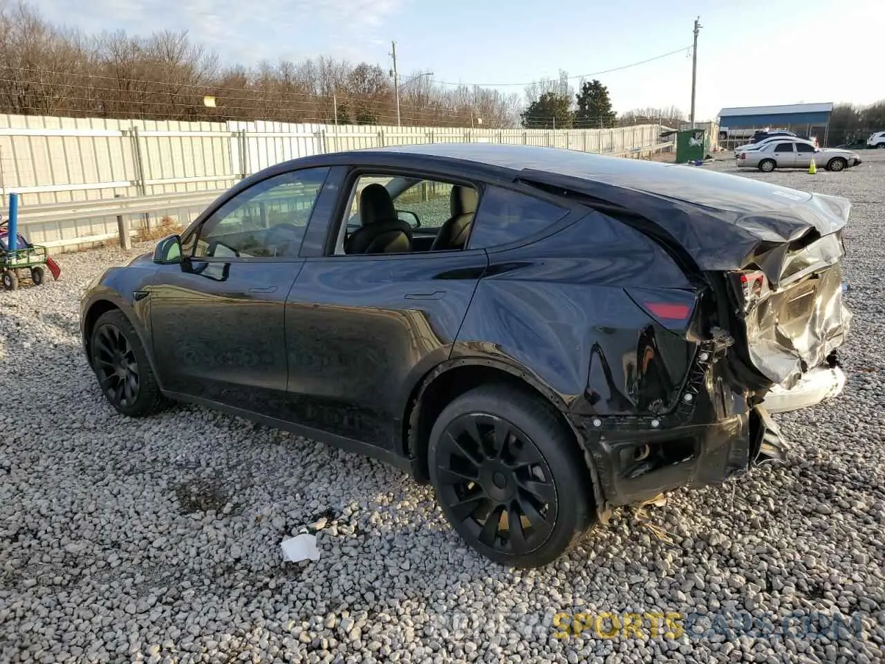 2 fotografías del automóvil dañado 7SAYGDEE1PA057961 TESLA MODEL Y 2023