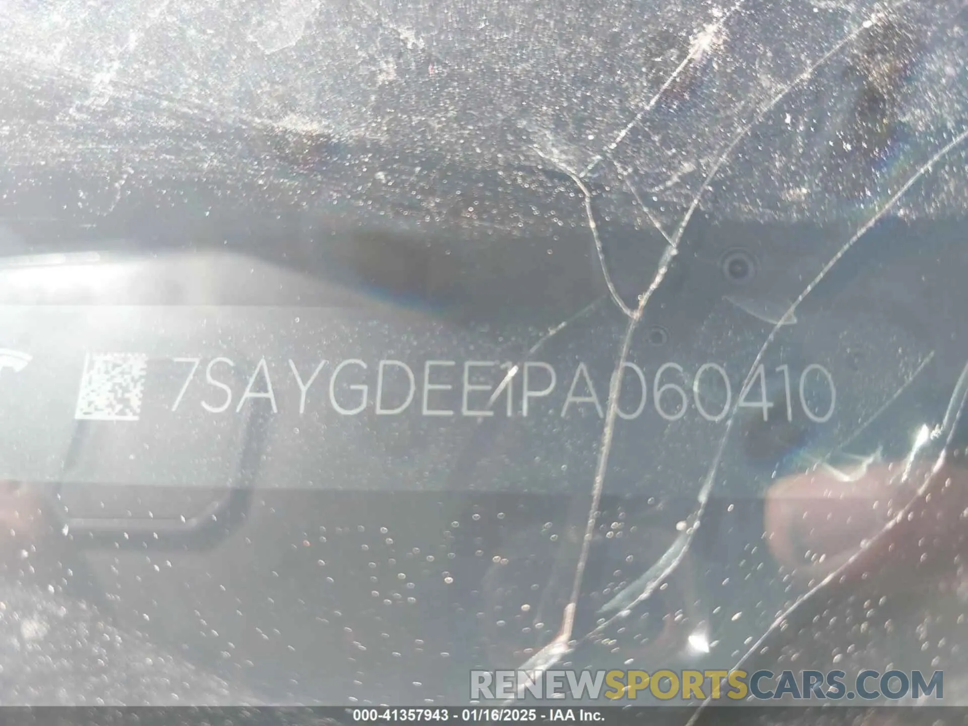 19 fotografías del automóvil dañado 7SAYGDEE1PA060410 TESLA MODEL Y 2023
