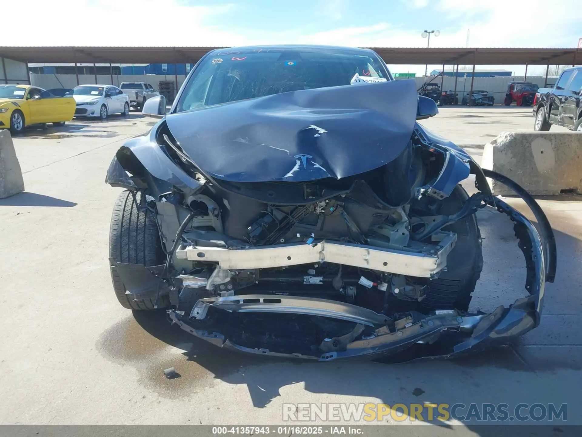 6 fotografías del automóvil dañado 7SAYGDEE1PA060410 TESLA MODEL Y 2023