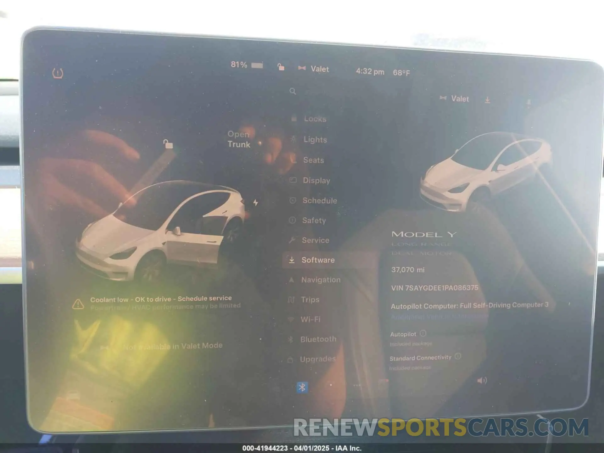 17 fotografías del automóvil dañado 7SAYGDEE1PA086375 TESLA MODEL Y 2023
