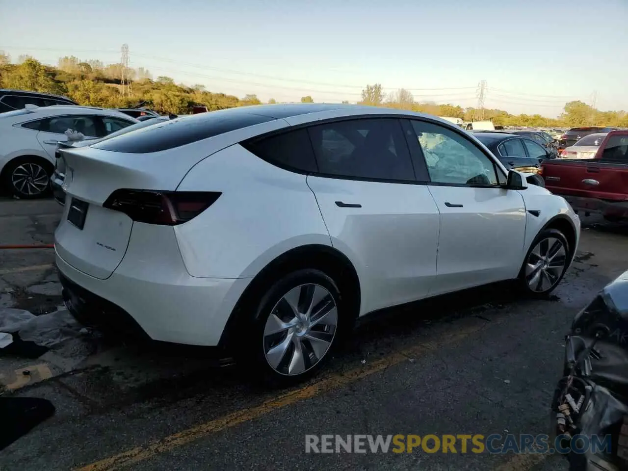 3 fotografías del automóvil dañado 7SAYGDEE1PA095898 TESLA MODEL Y 2023