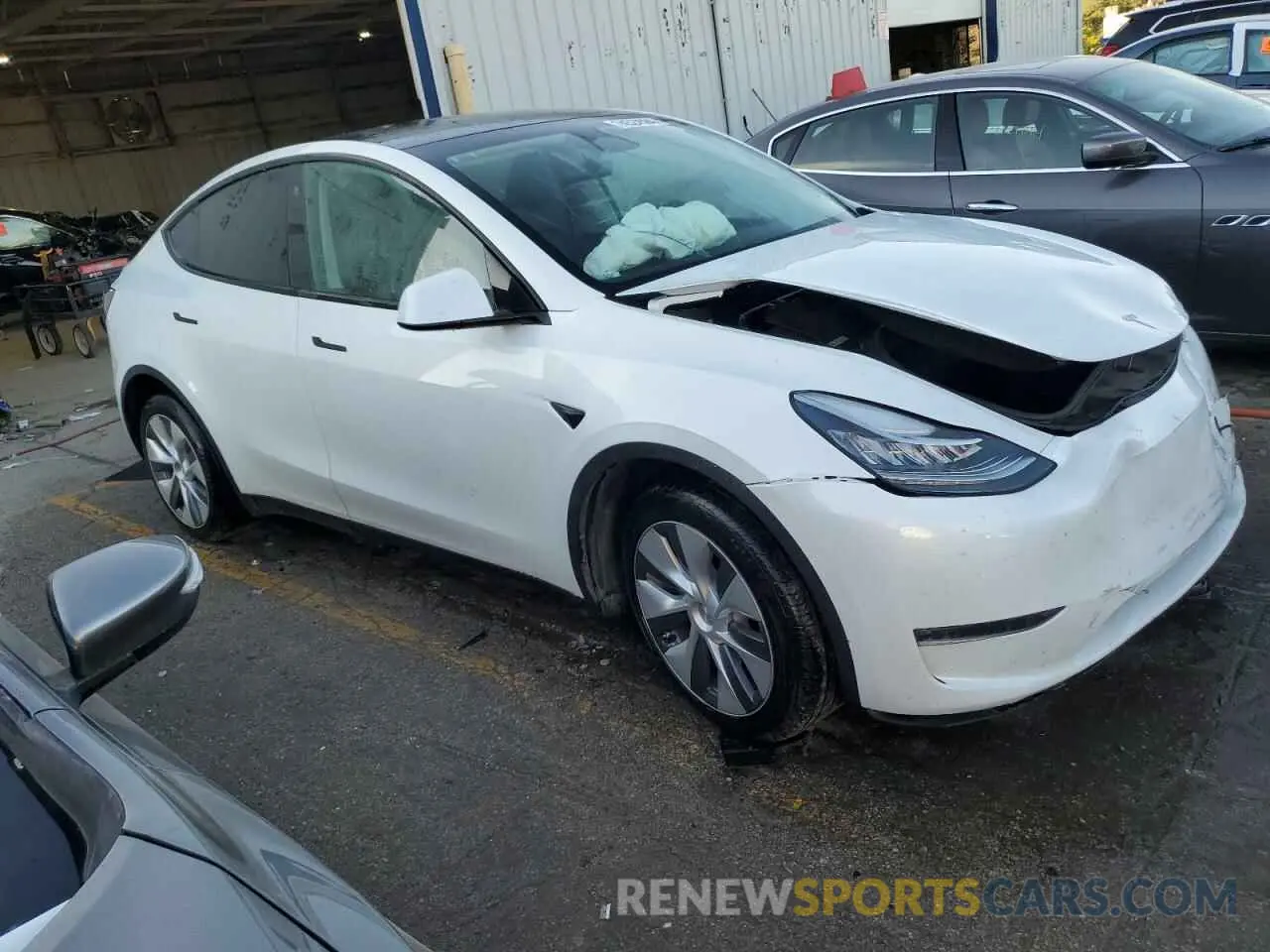 4 fotografías del automóvil dañado 7SAYGDEE1PA095898 TESLA MODEL Y 2023