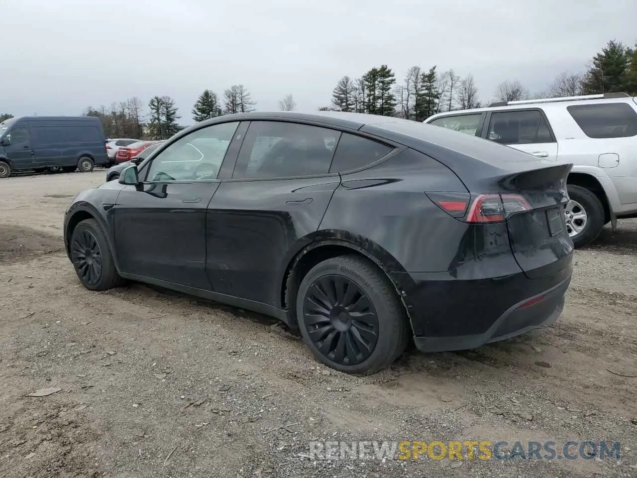 2 fotografías del automóvil dañado 7SAYGDEE1PA150771 TESLA MODEL Y 2023