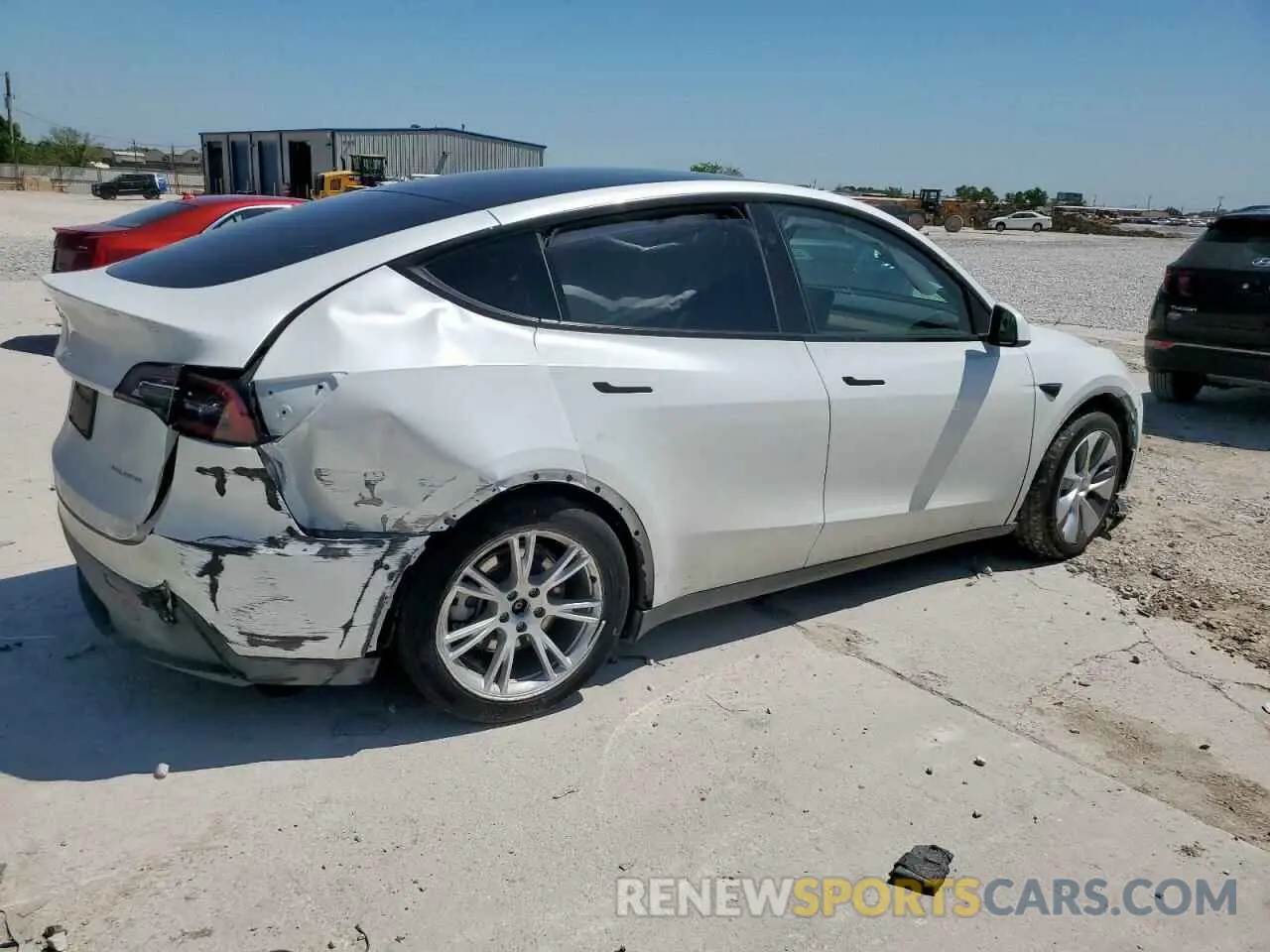 3 fotografías del automóvil dañado 7SAYGDEE1PA155629 TESLA MODEL Y 2023