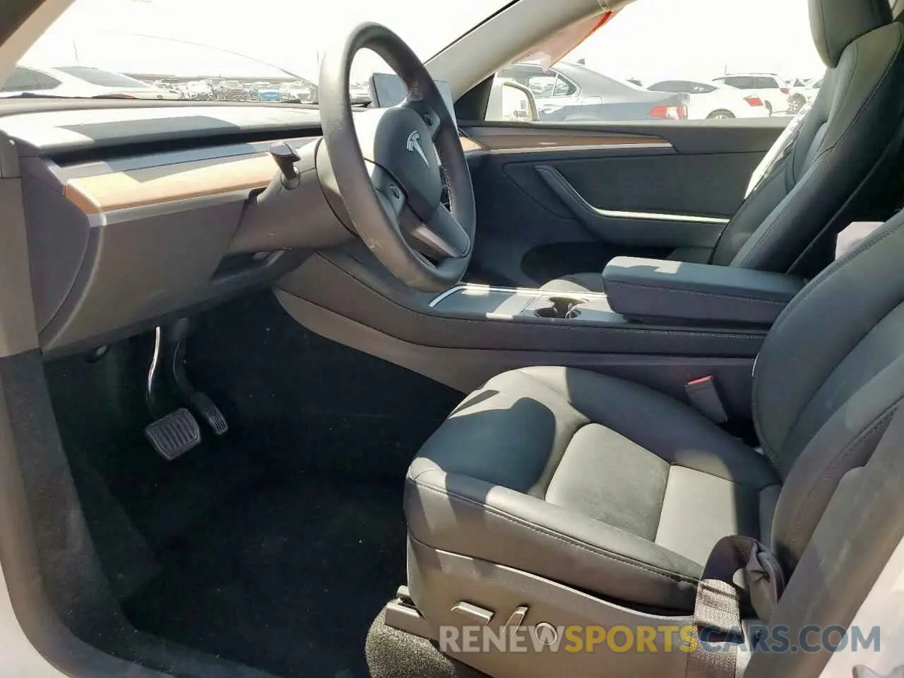 7 fotografías del automóvil dañado 7SAYGDEE1PA155629 TESLA MODEL Y 2023