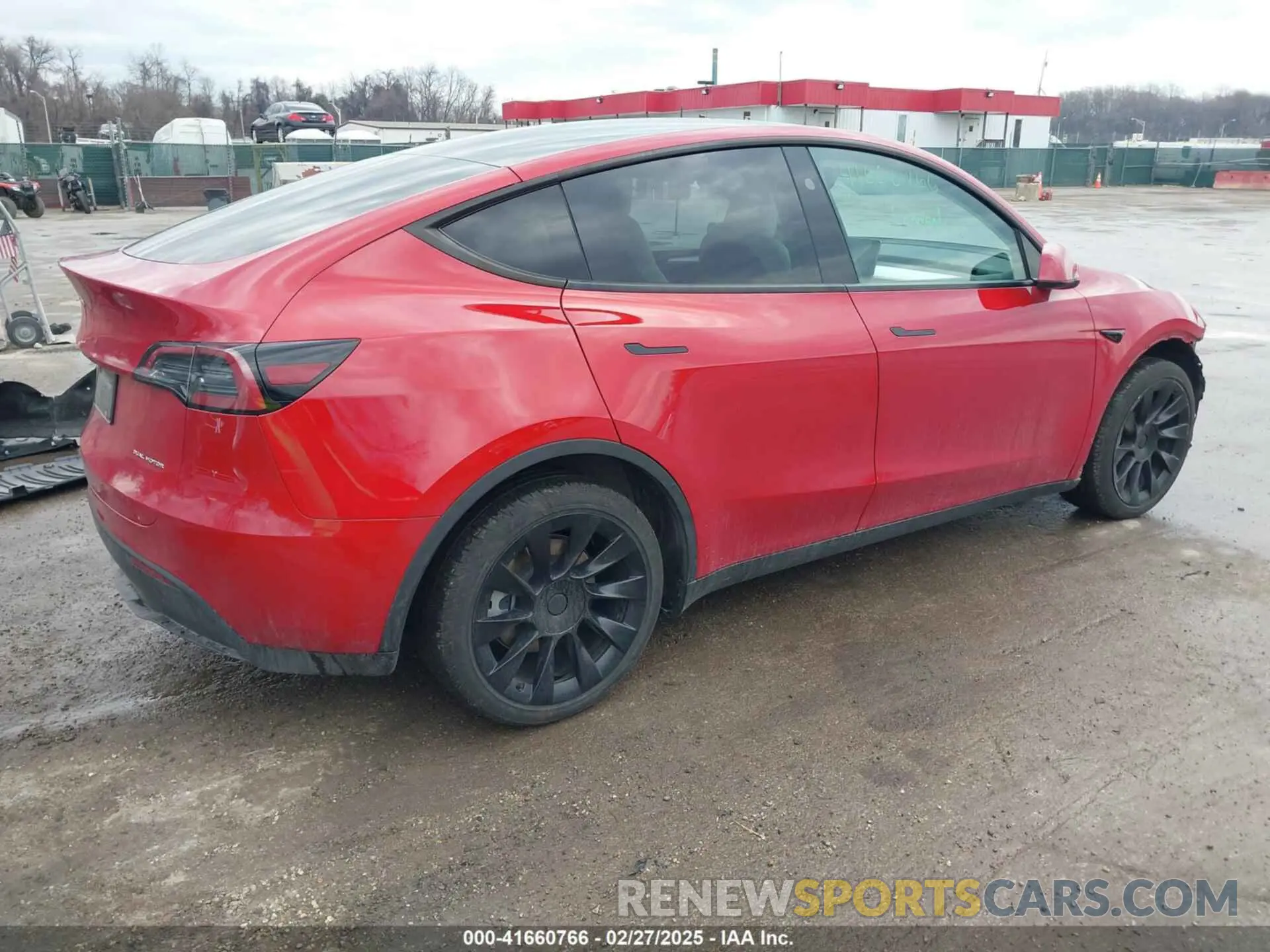 4 fotografías del automóvil dañado 7SAYGDEE1PA169031 TESLA MODEL Y 2023