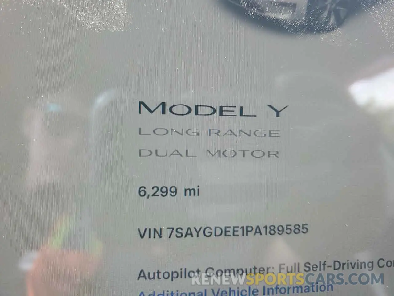 9 fotografías del automóvil dañado 7SAYGDEE1PA189585 TESLA MODEL Y 2023