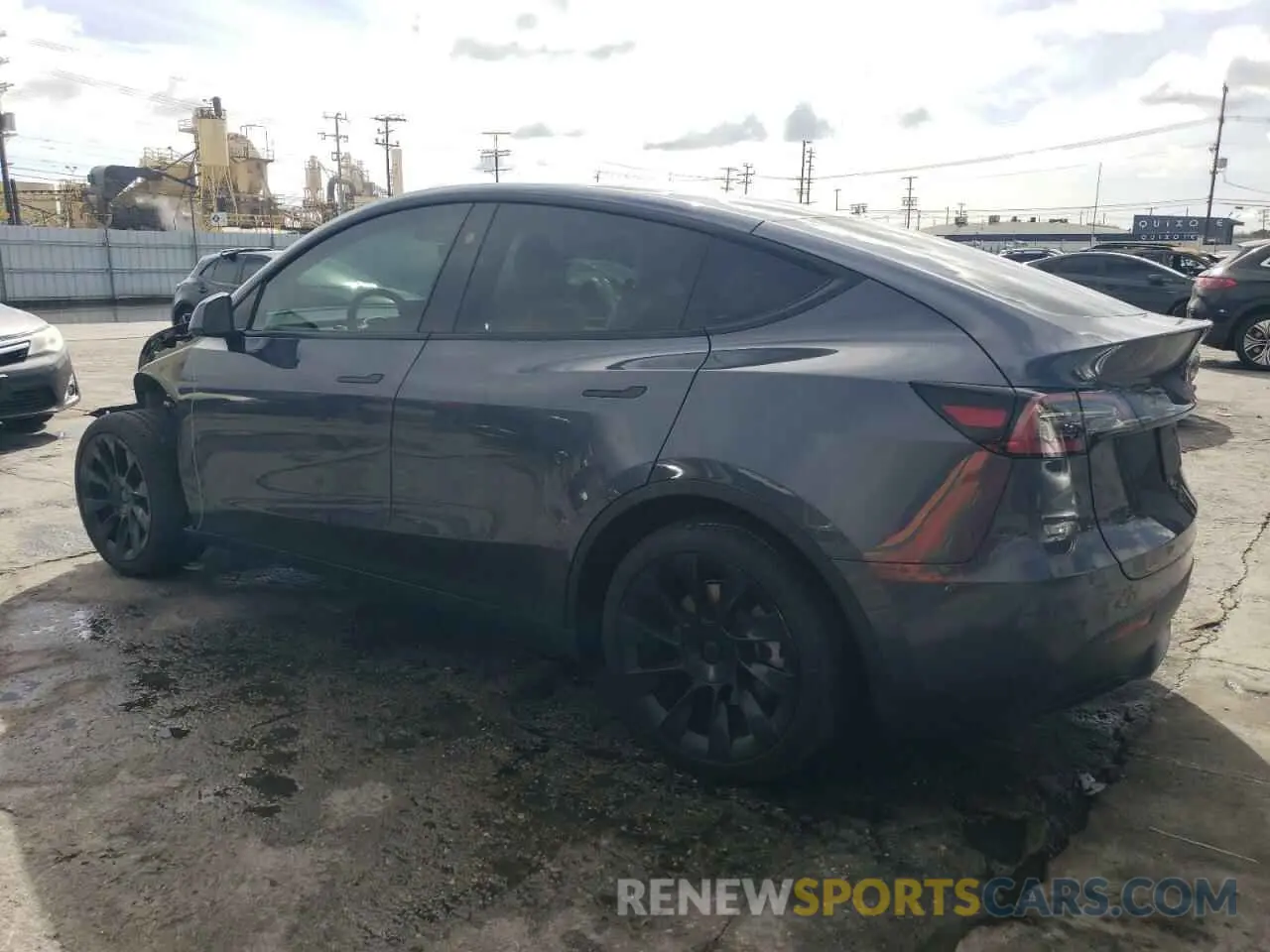2 fotografías del automóvil dañado 7SAYGDEE1PA198920 TESLA MODEL Y 2023
