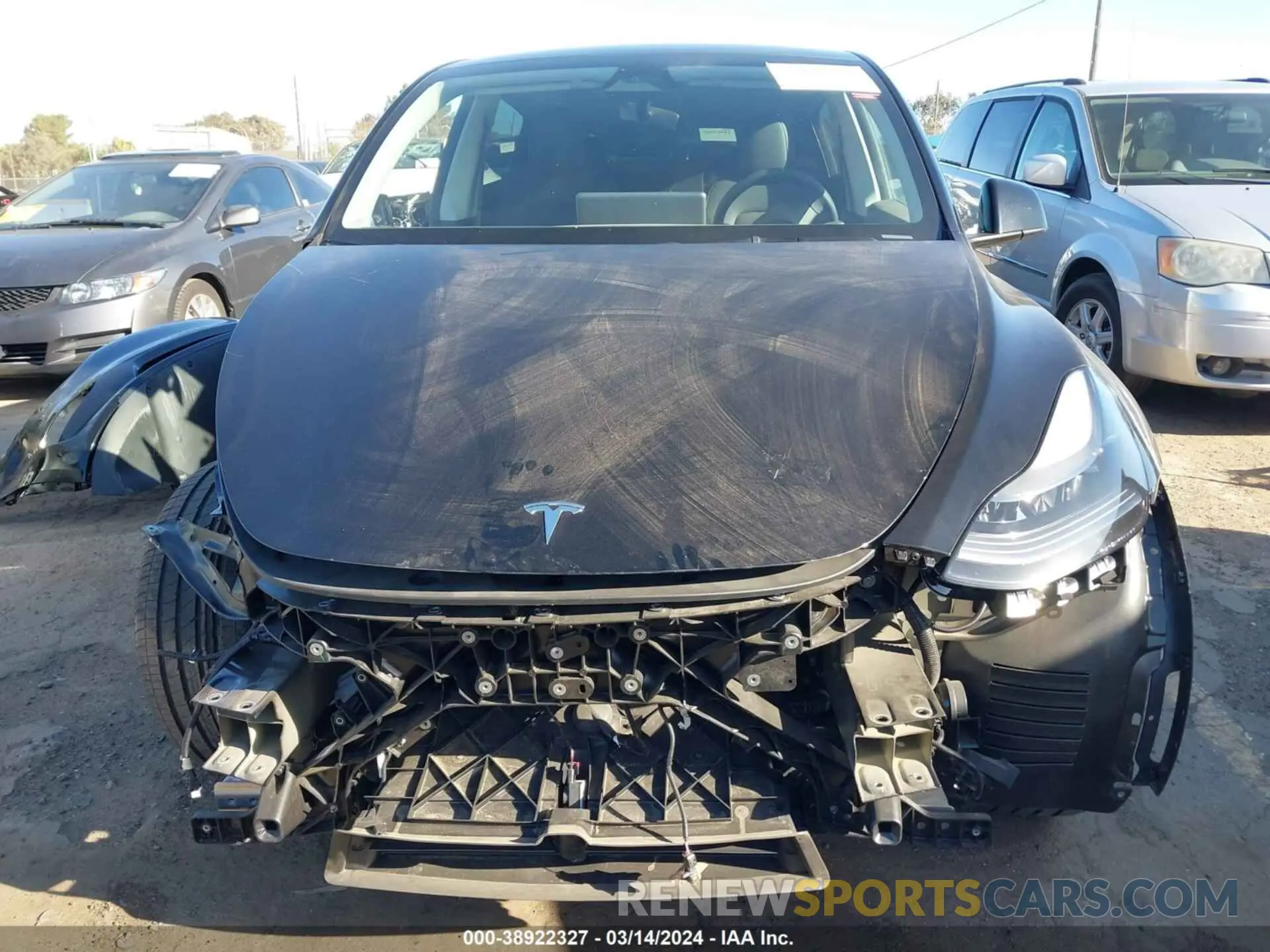 12 fotografías del automóvil dañado 7SAYGDEE1PA200357 TESLA MODEL Y 2023