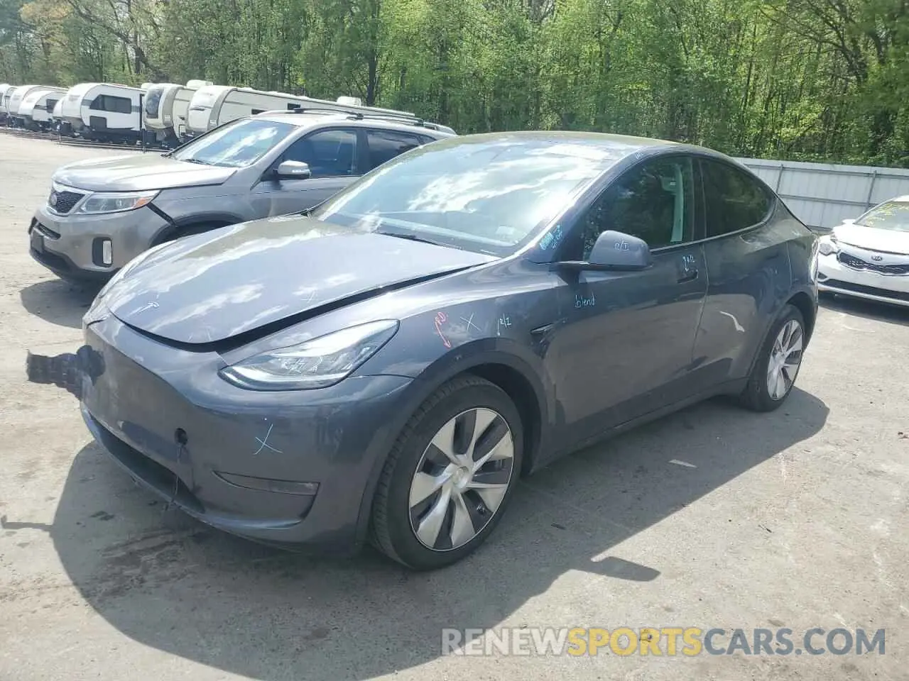 1 fotografías del automóvil dañado 7SAYGDEE1PF612166 TESLA MODEL Y 2023