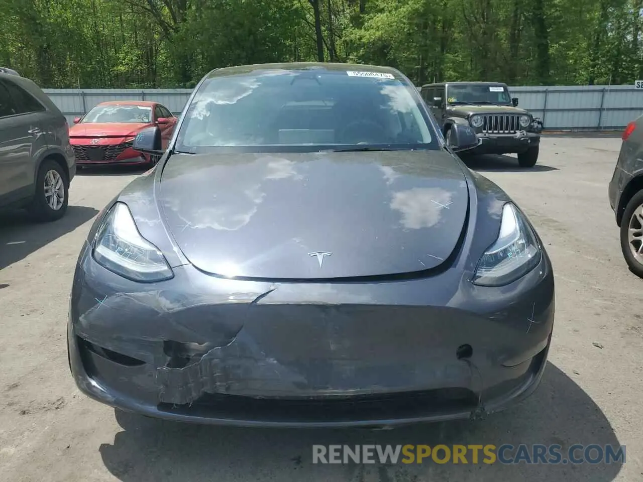 5 fotografías del automóvil dañado 7SAYGDEE1PF612166 TESLA MODEL Y 2023