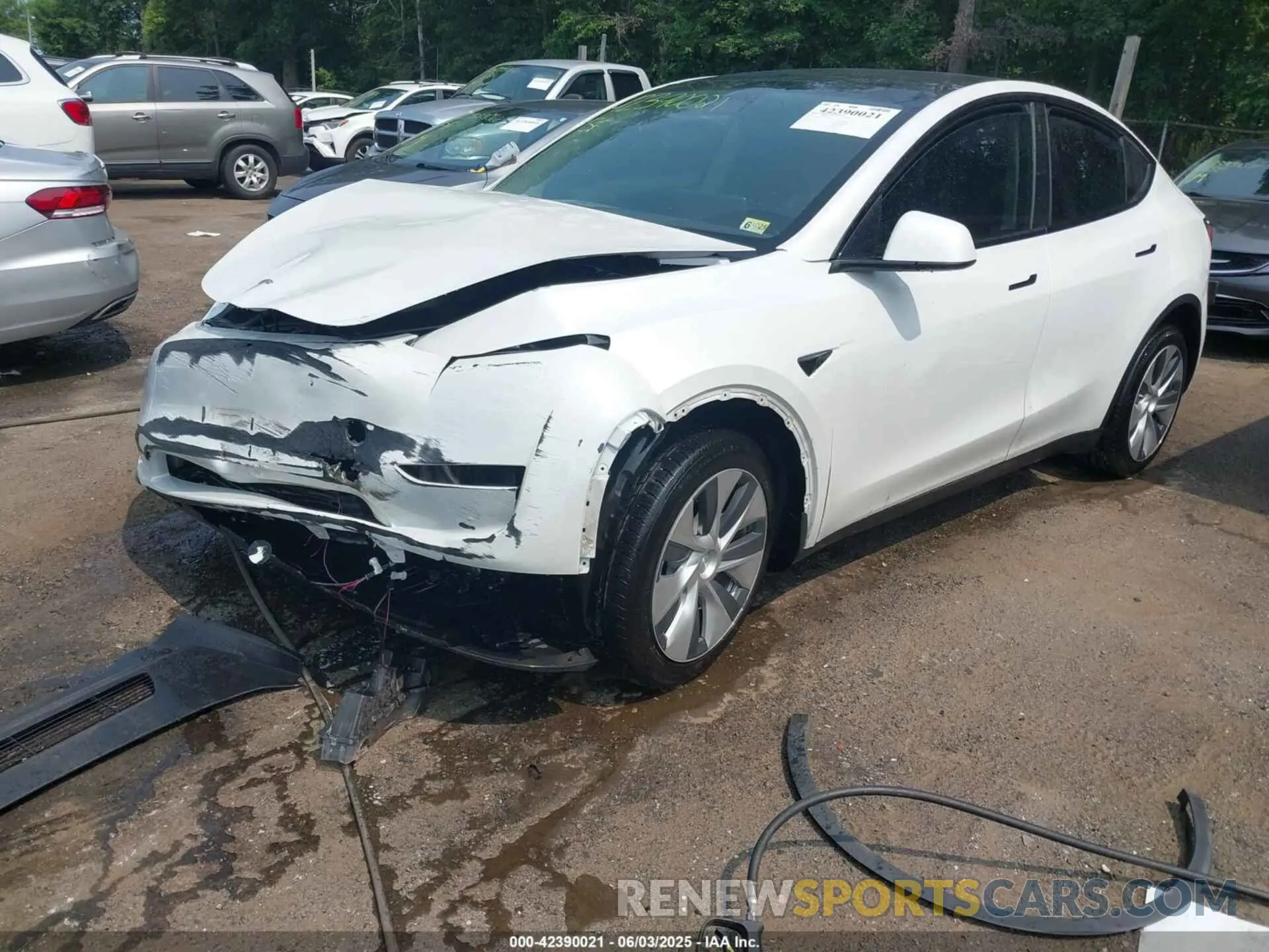 2 fotografías del automóvil dañado 7SAYGDEE1PF647564 TESLA MODEL Y 2023