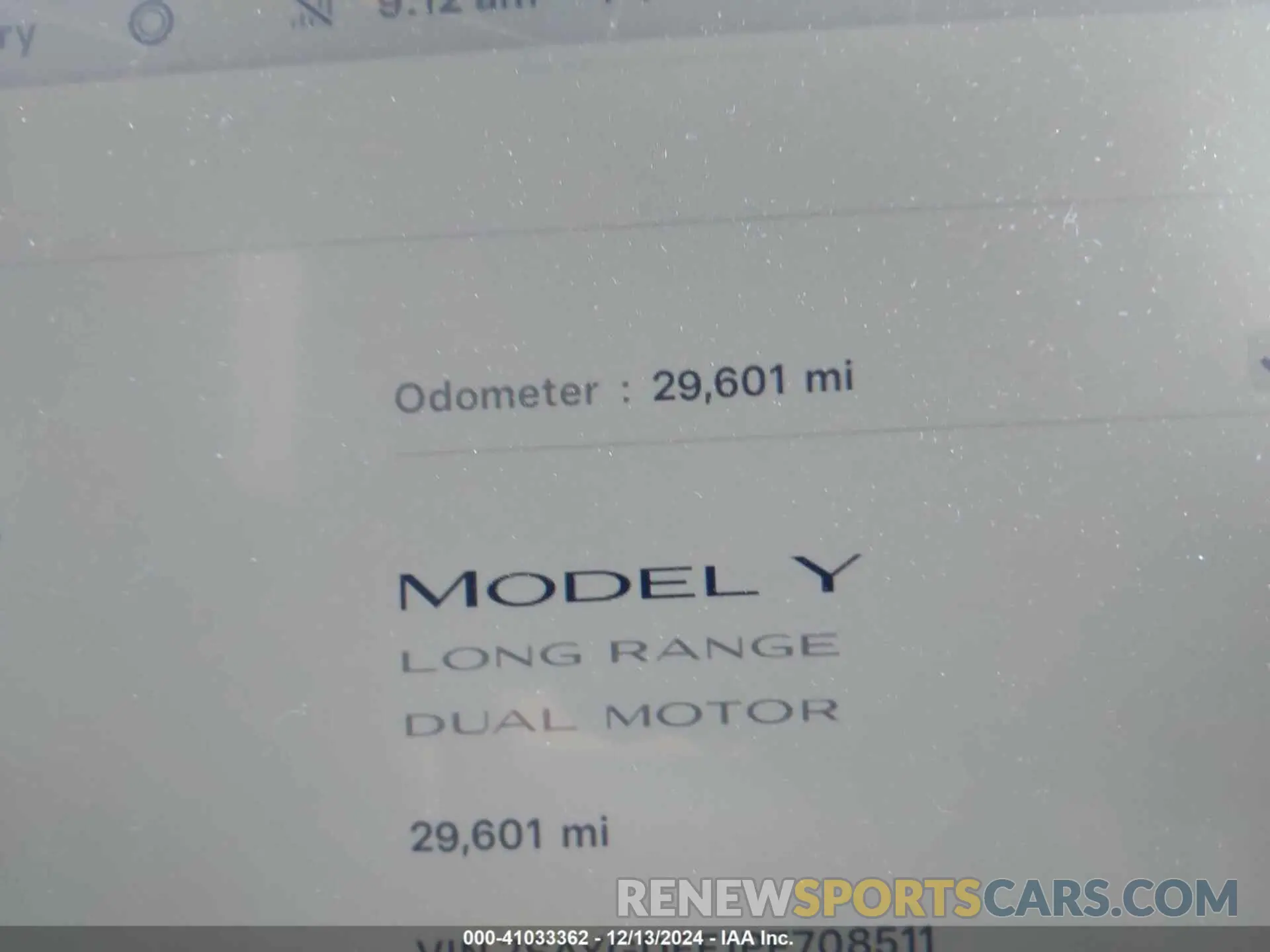 7 fotografías del automóvil dañado 7SAYGDEE1PF708511 TESLA MODEL Y 2023