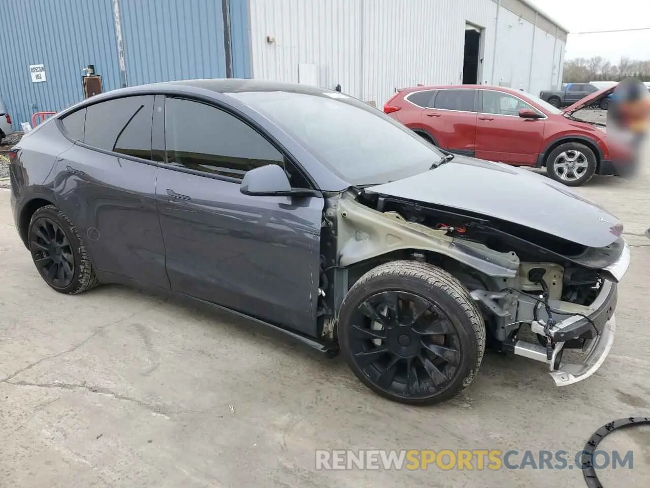 4 fotografías del automóvil dañado 7SAYGDEE1PF753688 TESLA MODEL Y 2023