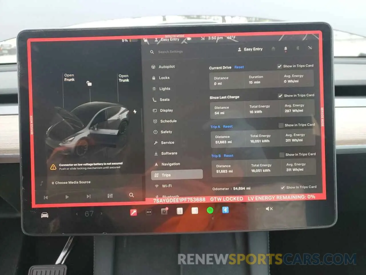 9 fotografías del automóvil dañado 7SAYGDEE1PF753688 TESLA MODEL Y 2023