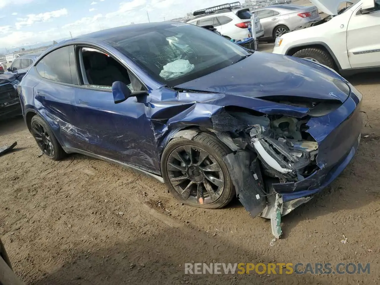 4 fotografías del automóvil dañado 7SAYGDEE1PF761483 TESLA MODEL Y 2023