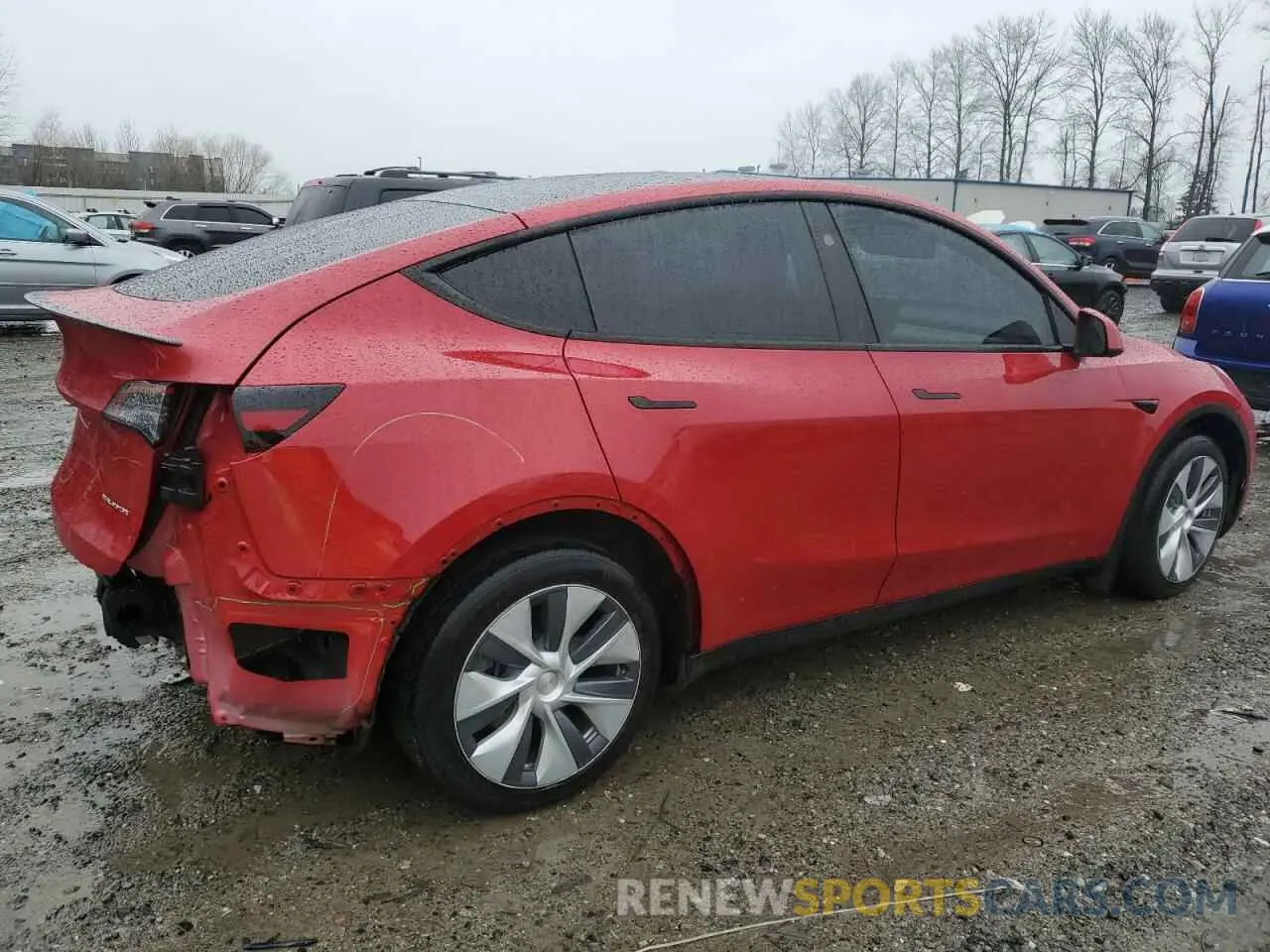 3 fotografías del automóvil dañado 7SAYGDEE1PF866007 TESLA MODEL Y 2023