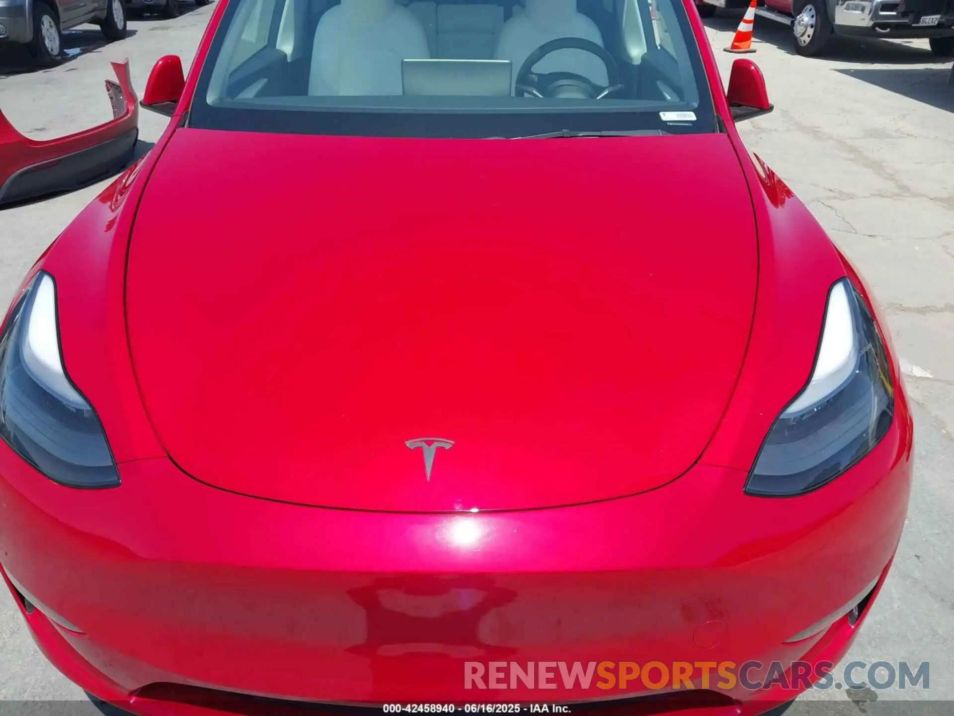 10 fotografías del automóvil dañado 7SAYGDEE1PF884118 TESLA MODEL Y 2023