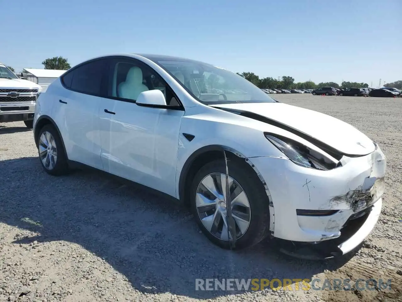 4 fotografías del automóvil dañado 7SAYGDEE1PF903976 TESLA MODEL Y 2023